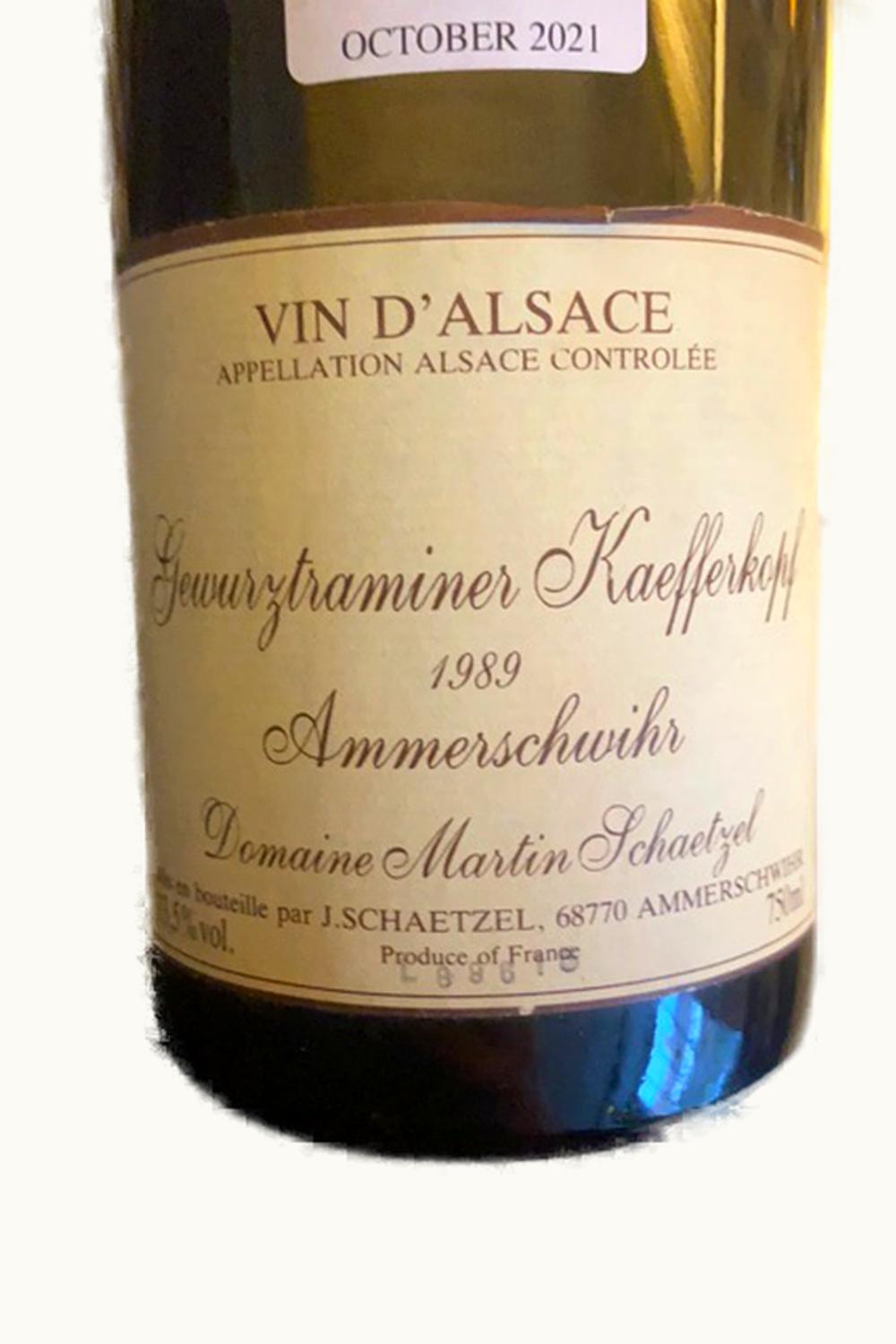 Domaine Kirrenbourg Gewurz Vendange Tardive Kaefferkopf Alsace Grand Cru, 1988
