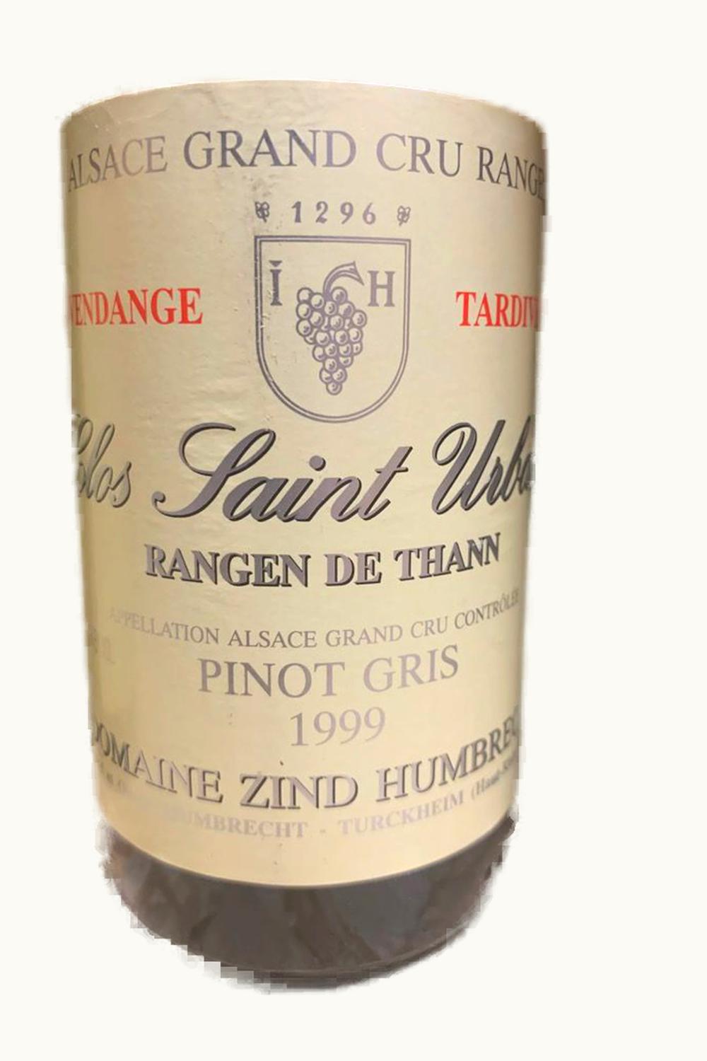 Domaine Zind Humbrecht Pinot Gris Rangen de Thann Vendange Tardive Grand Cru Clos St. Urbain Alsace, 1983