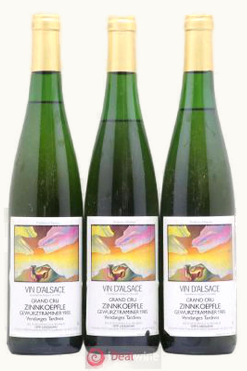 Seppi Landmann Gewurz Vendange Tardive Zinnkoepfle Alsace Grand Cru, 1982