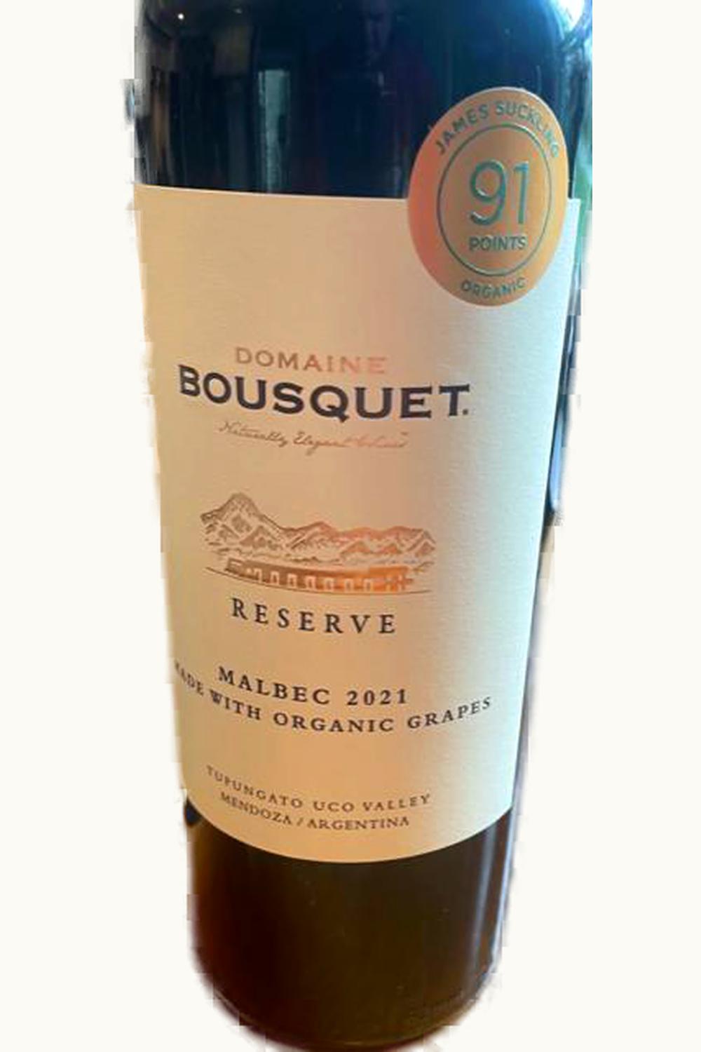 Domaine Bosquet Domaine Bosquet Natural Origin Malbec Tupungato Uco Valley Mendoza Argentina, 2021