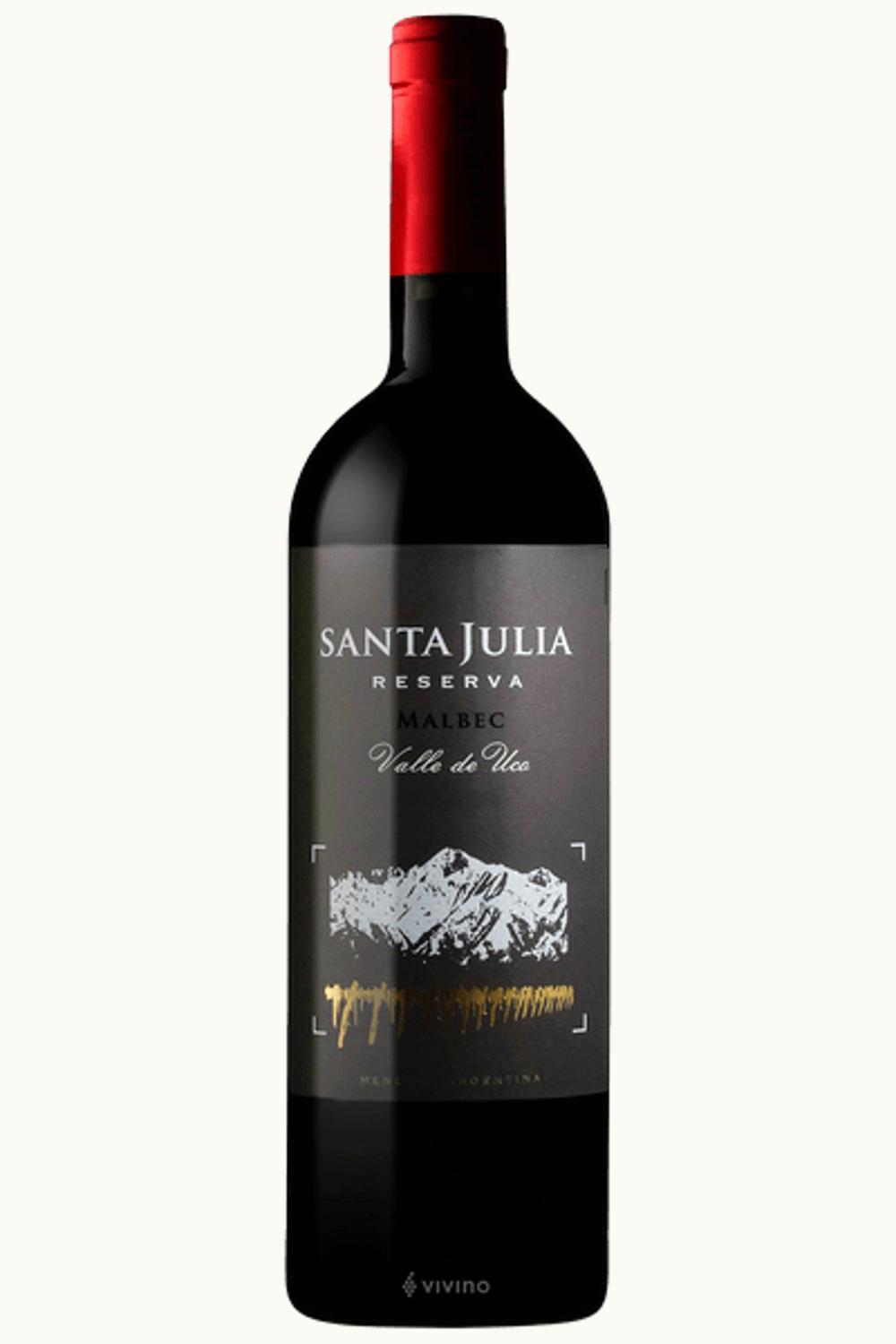 Santa Julia Santa Julia Rsrv Malbec Uco Valley Mendoza Argentina, 2021