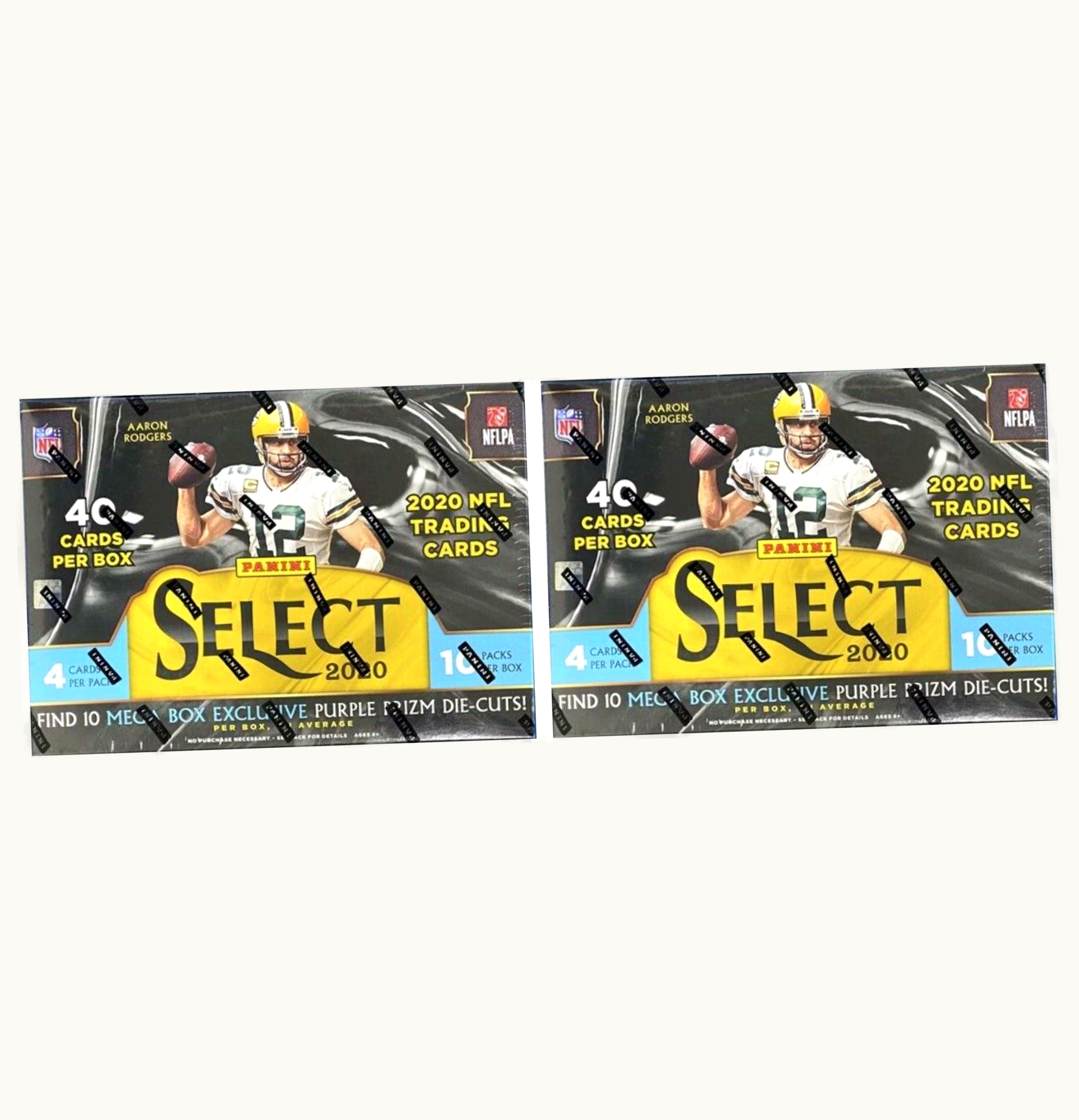 Panini 2020 Panini Select Football Mega Box Purple Die Cuts 2x Lot