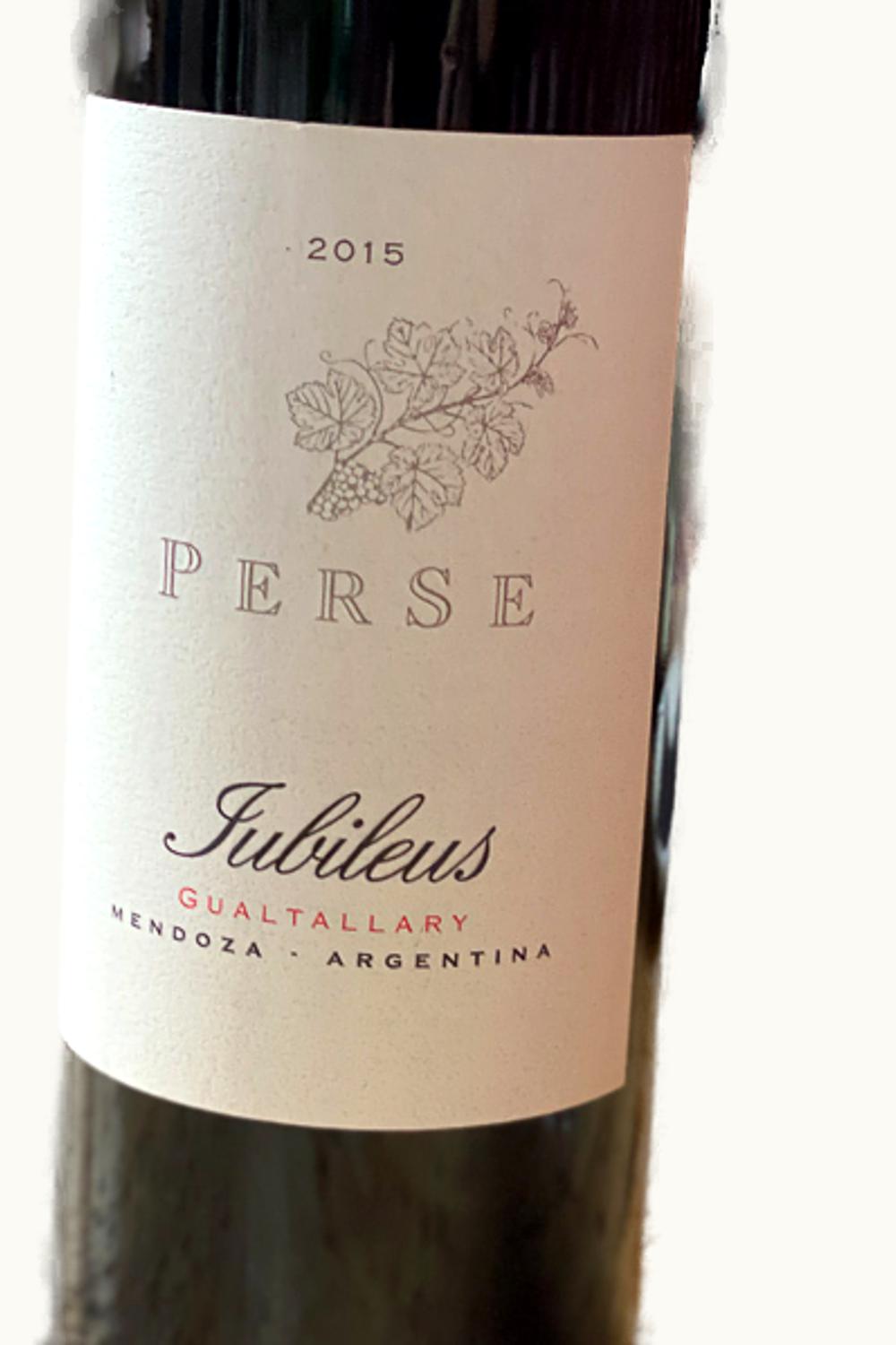 Perse Perse Jubileus Gualtallary Tupungato Uco Valley Mendoza Argentina, 2020