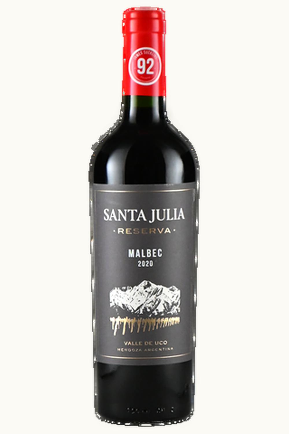 Santa Julia Santa Julia Rsrv Malbec Uco Valley Mendoza Argentina, 2020
