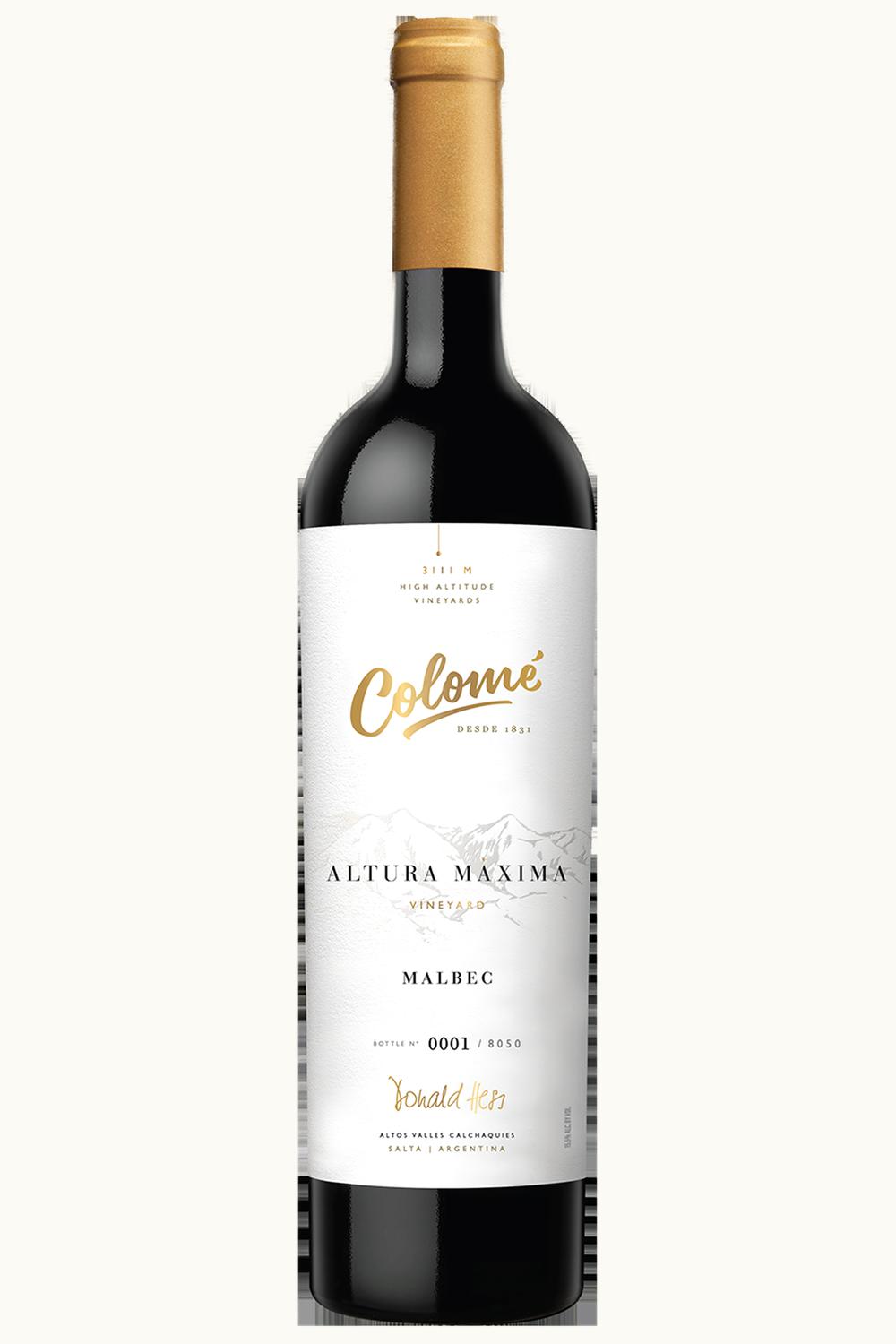 Colome Colome Altura Maxima Malbec Cafayate Valley Salta Argentina, 2019