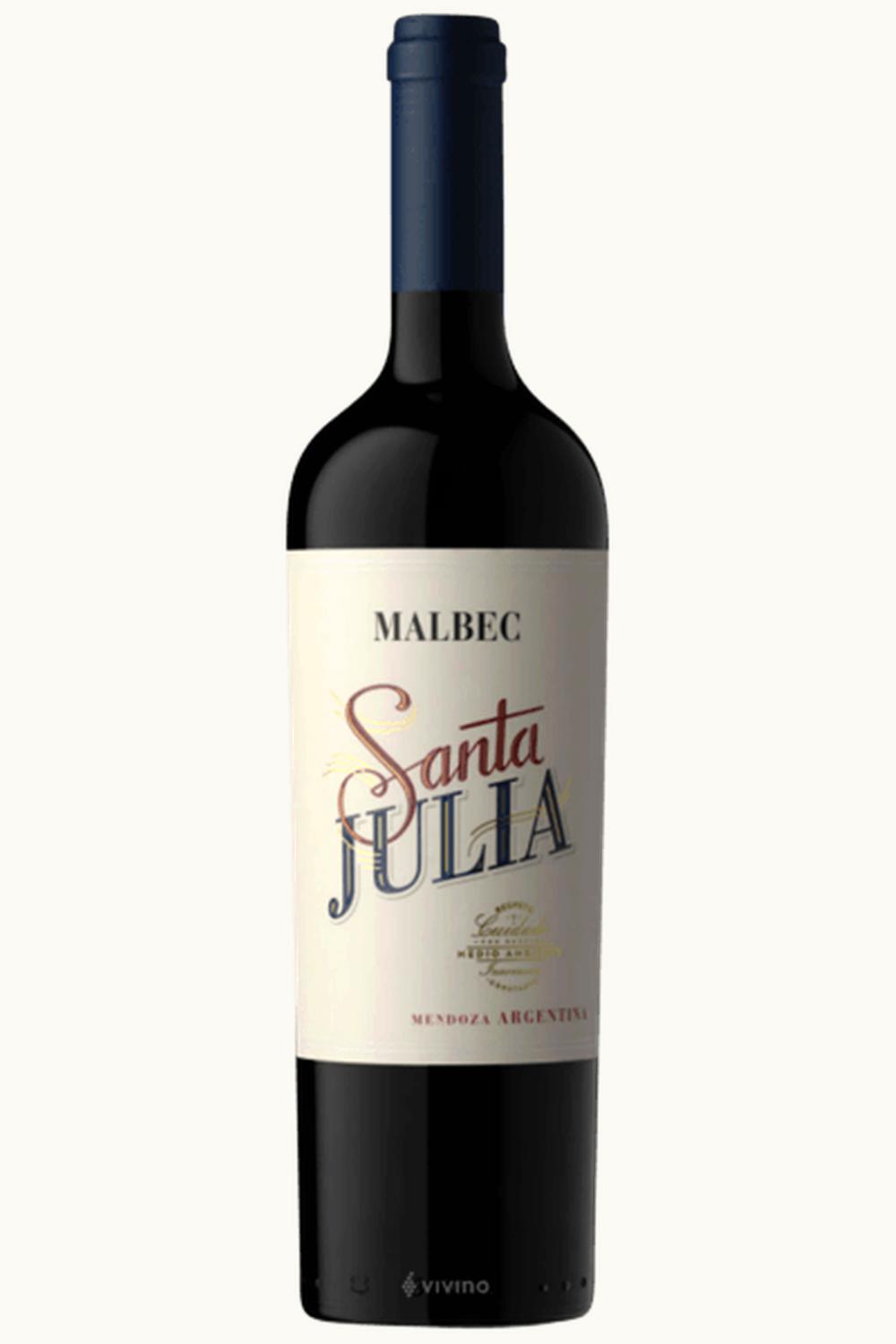 Santa Julia Santa Julia Malbec Mendoza Argentina, 2019