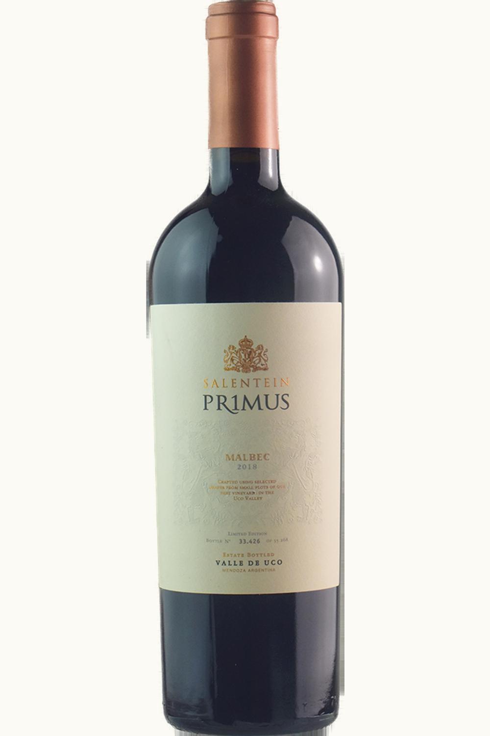 Salentein Salentein Primus Malbec Tunuyán Uco Valley Mendoza Argentina, 2018