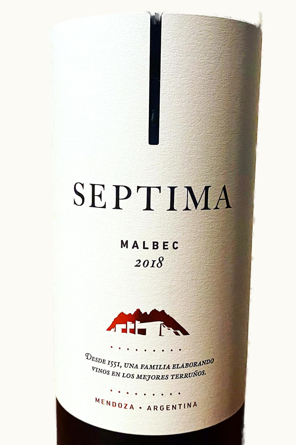 Septima Septima Malbec Agrelo Mendoza Argentina, 2018