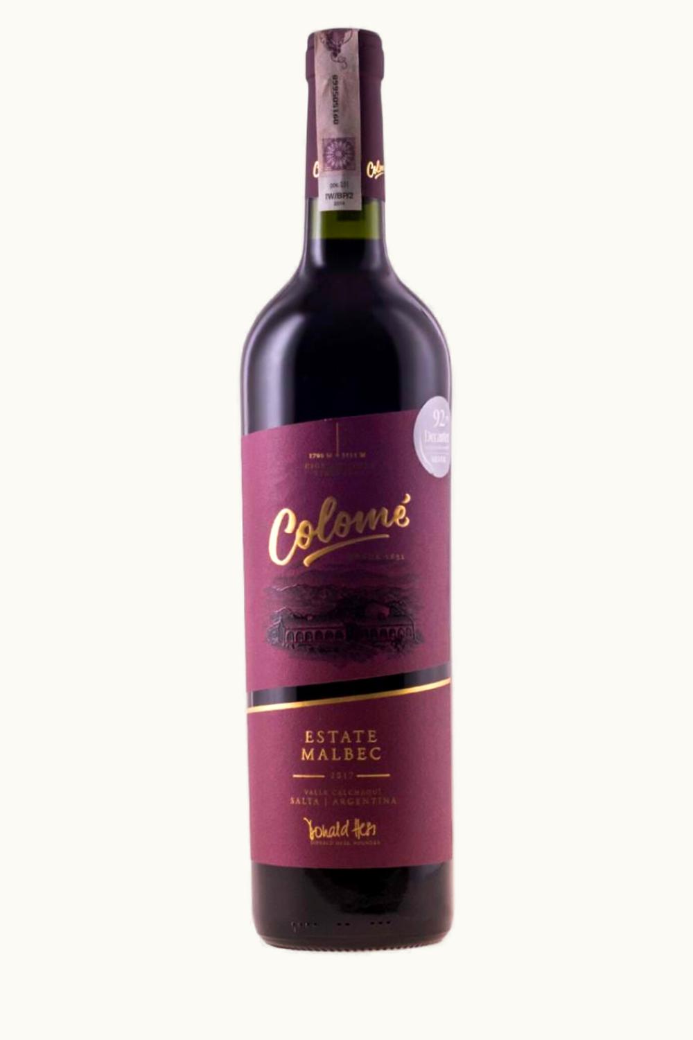 Colome Colome Estate Malbec Salta Argentina, 2017