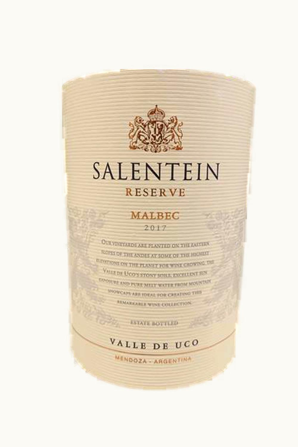 Salentein Salentein Reserve Malbec Tunuyán Uco Valley Mendoza Argentina, 2017