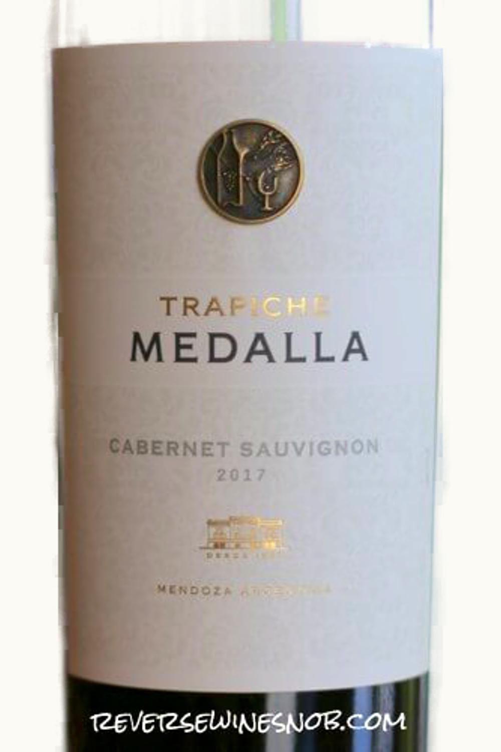 Trapiche Trapiche Medalla Cabernet Sauvignon Mendoza Argentina, 2017