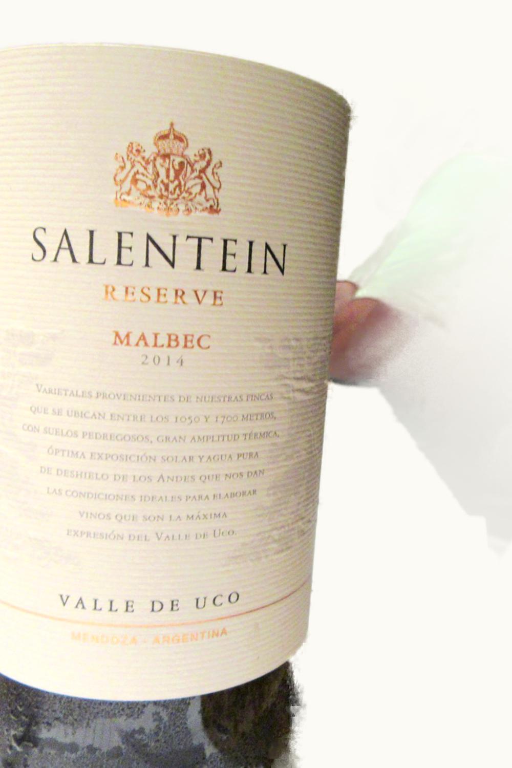 Salentein Salentein Reserva Malbec Tunuyan Uco Valley Mendoza, 2014