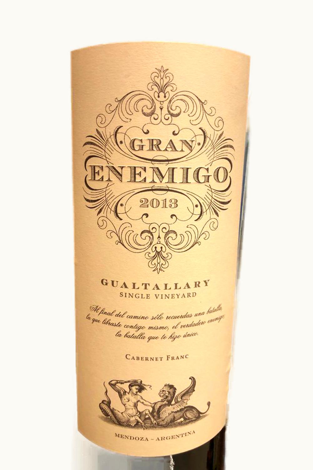 Aleanna Aleanna Grand Enemigo Single Cabernet Franc Gualtallary Tupungato Uco Valley Mendoza, 2013