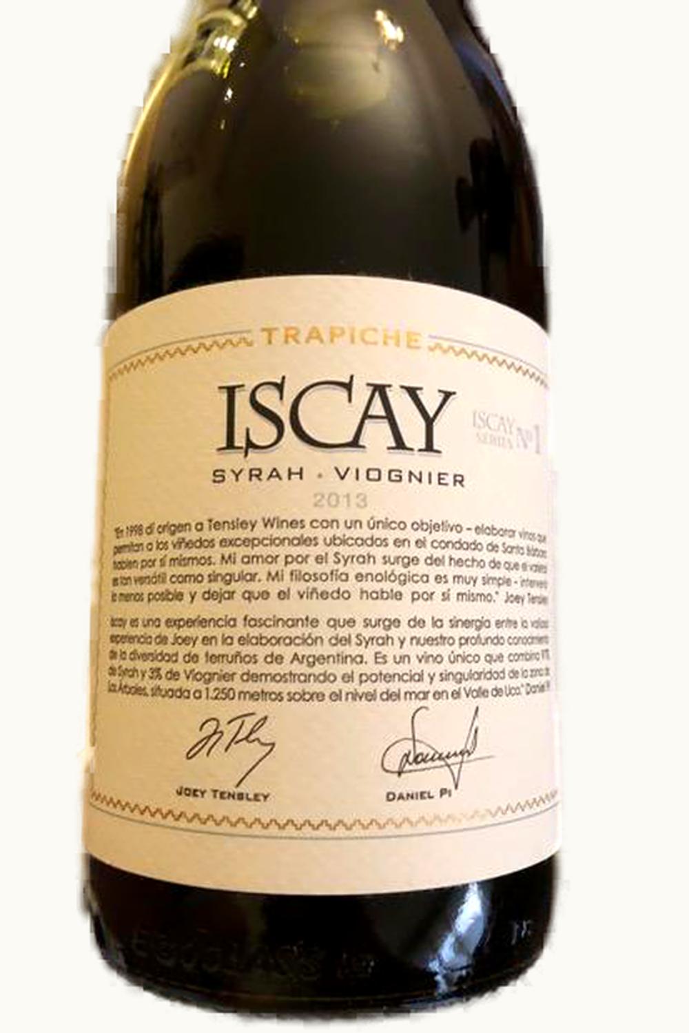 Trapiche Trapiche Iscay Syrah VIognier Uco Valley Mendoza, 2013