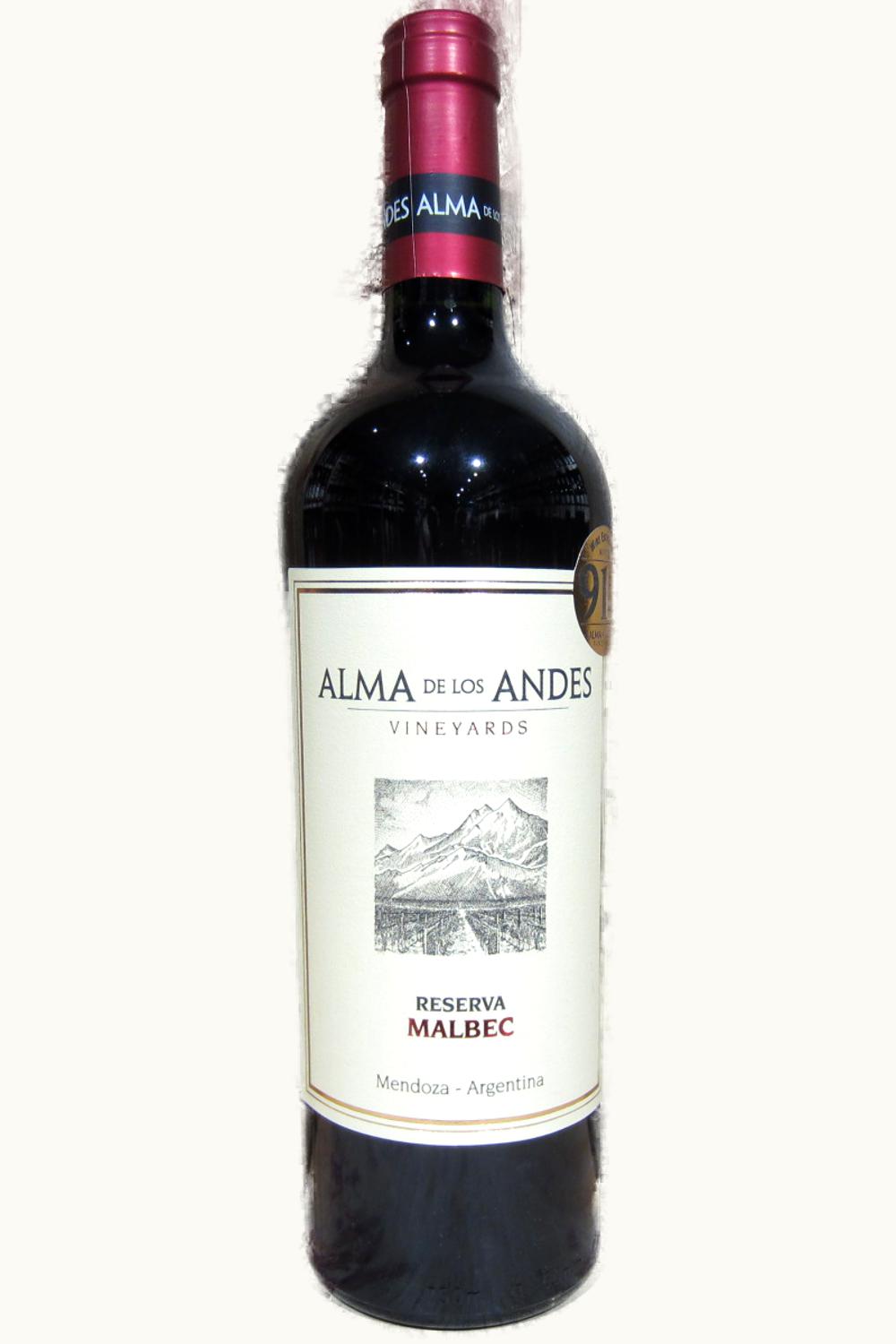 Alma de los Andes Alma de los Andes Reserva Malbec Mendoza, 2013