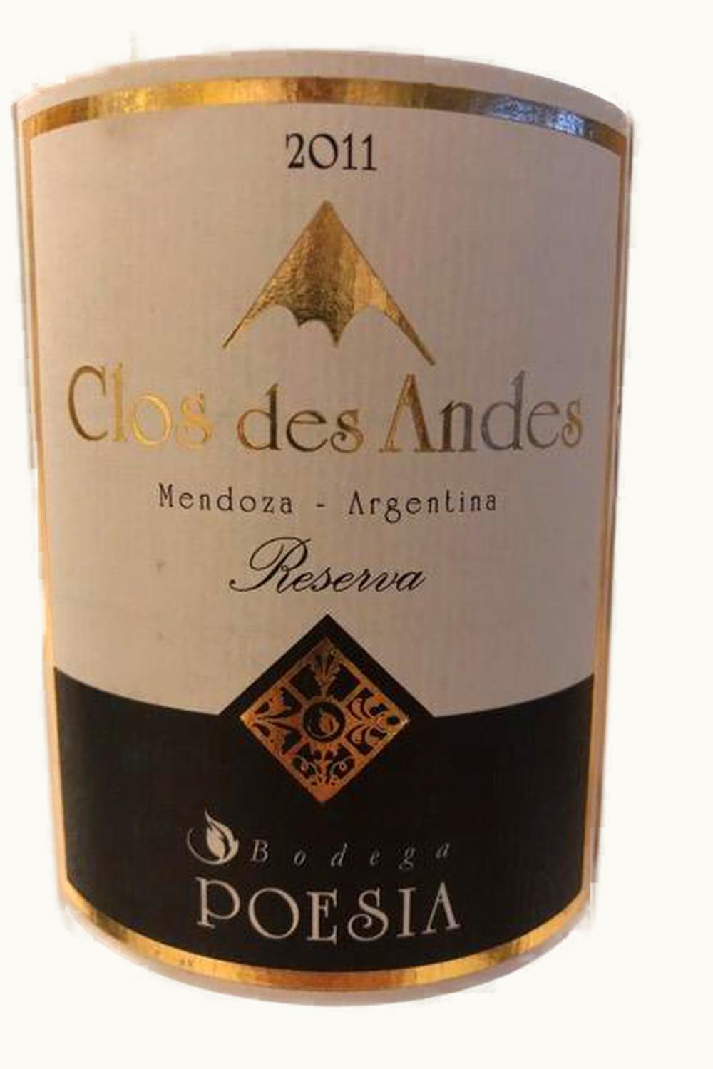 Poesia Poesia Clos de Los Andes Reserva Malbec Mendoza, 2013