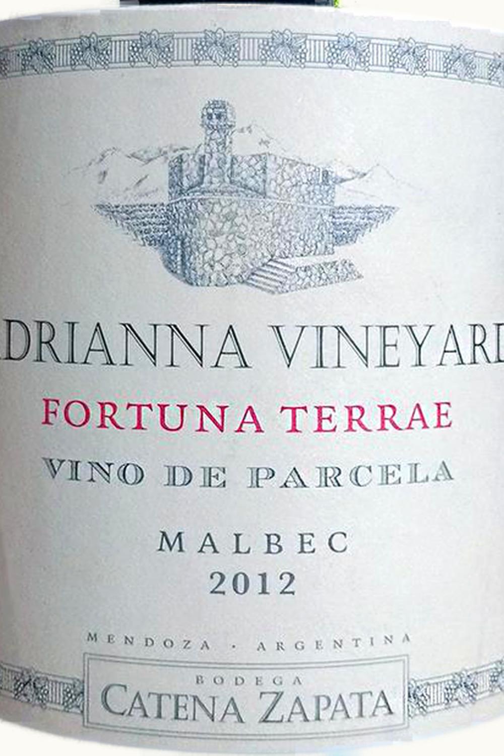 Catena Zapata Catena Zapata Adriana Fortuna Terrae Malbec Gualtallary Tupungato Uco Valley Mendoza, 2012