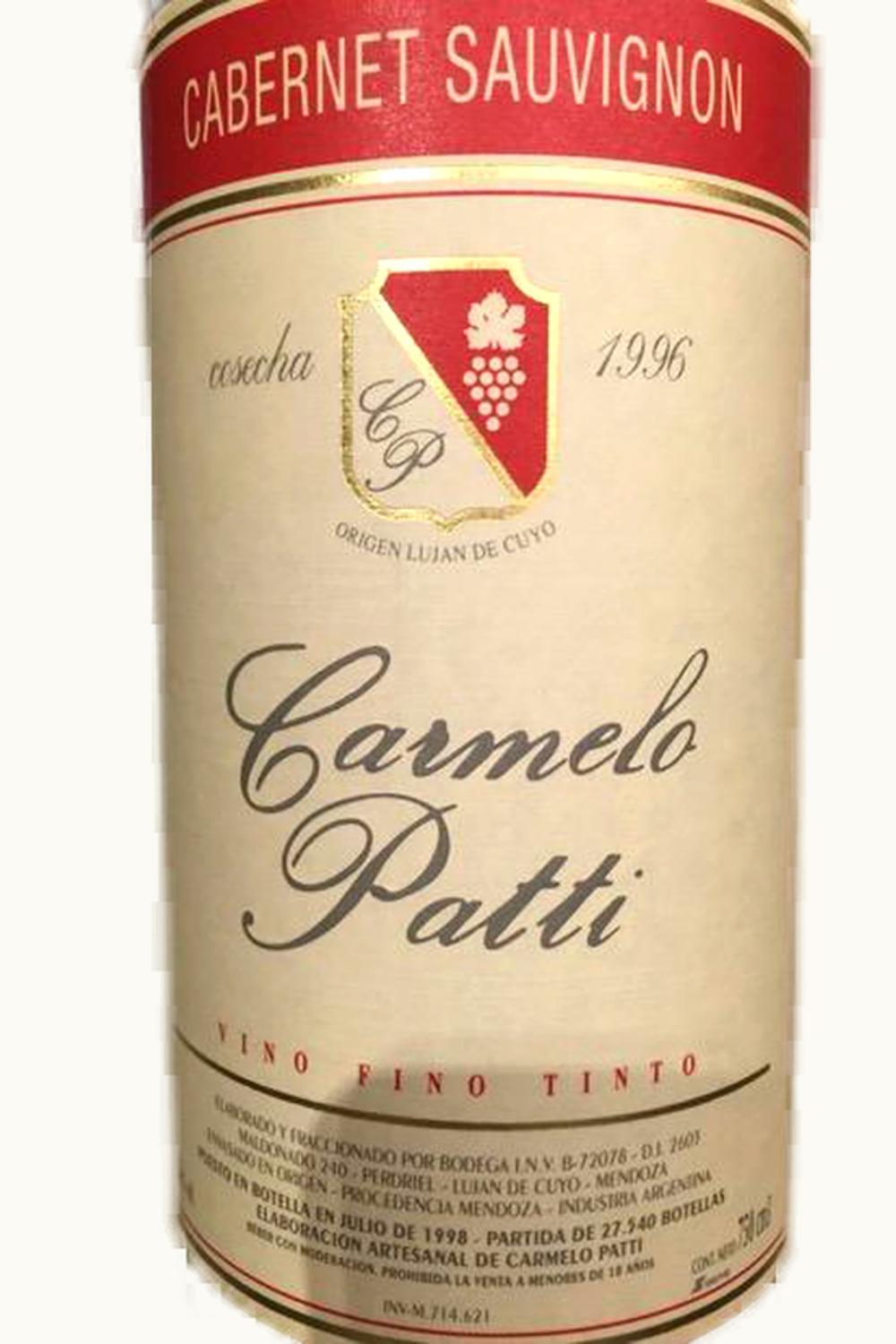 Carmelo Patti Carmelo Patti Cabernet Sauvignon Perdriel Mendoza, 2012