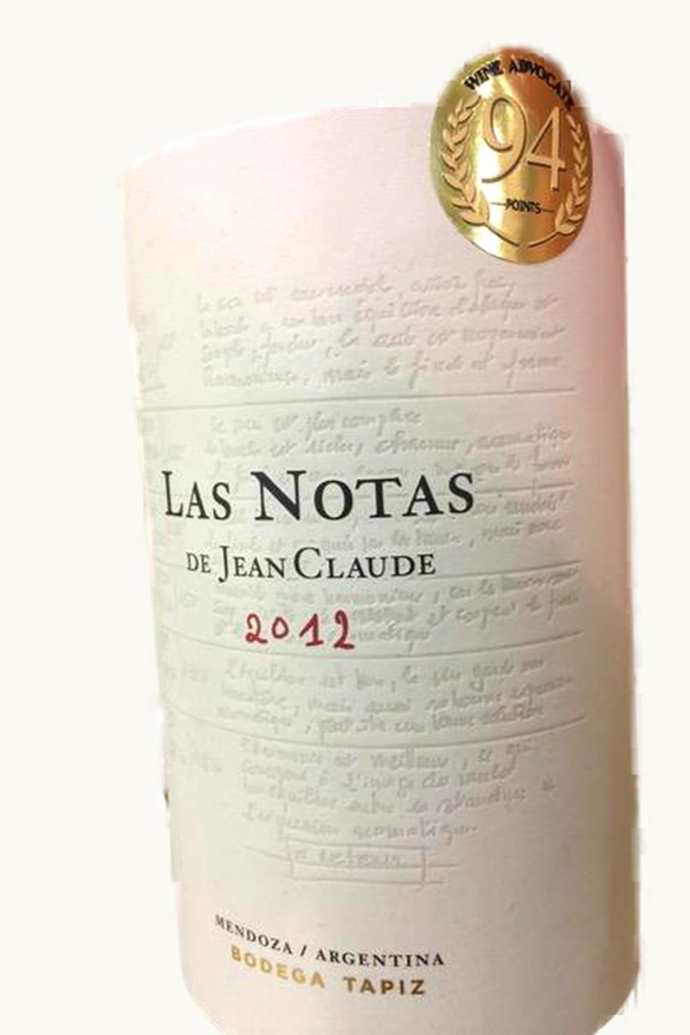 Tapiz Tapiz Notas de Jean Claude Mendoza, 2012