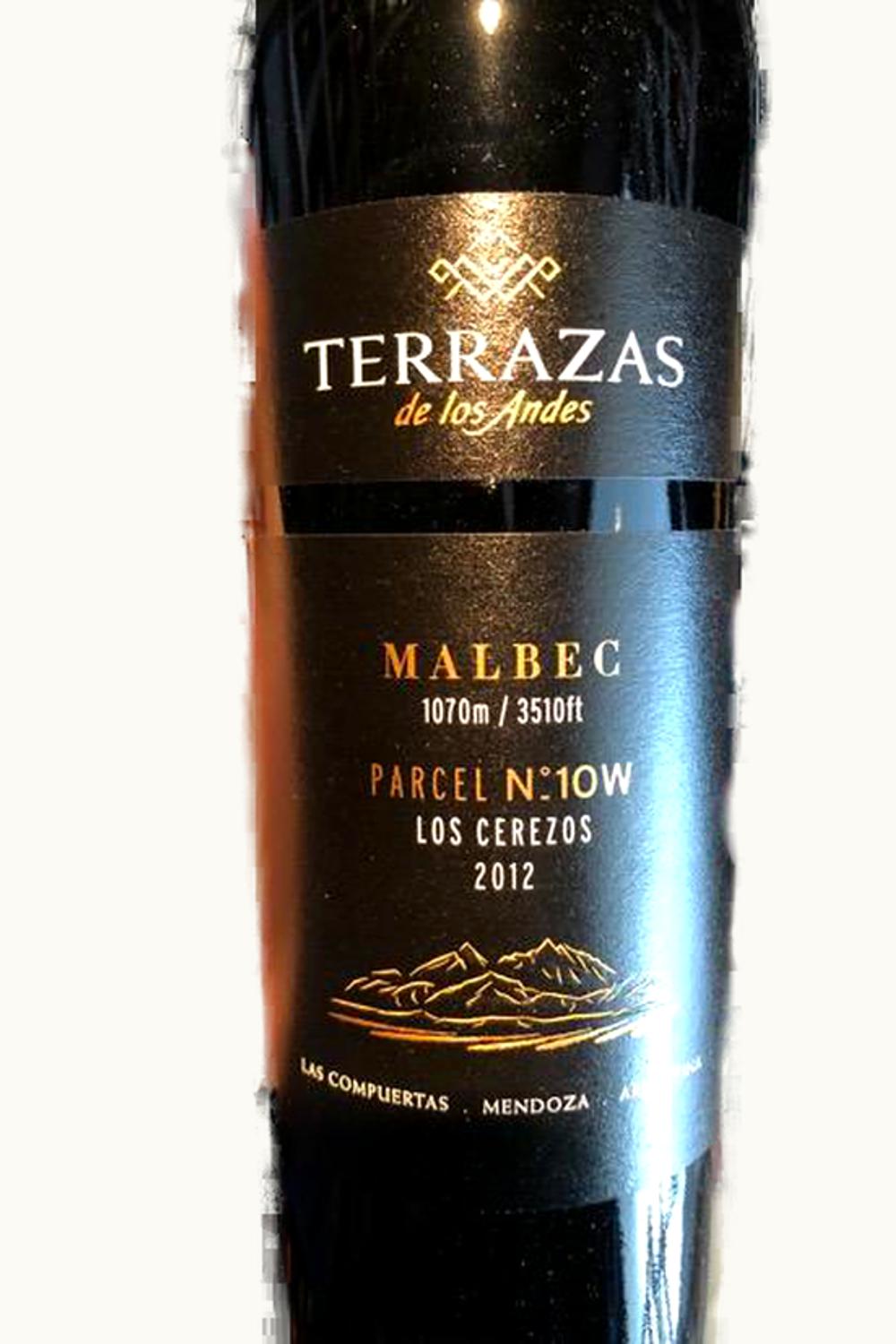 Terrazas de los Andes Terrazas de los Andes Parcel Cerezo Malbec Altamira Uco Valley Mendoza, 2012