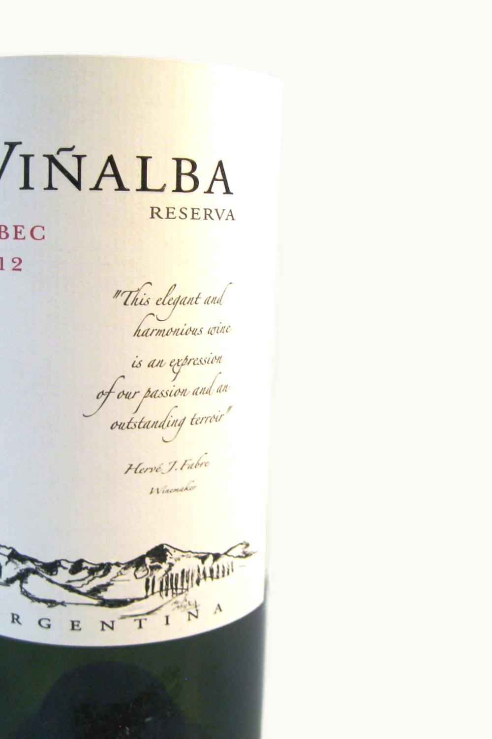 Vinalba VInalba Grand Reserve Malbec Mendoza, 2012