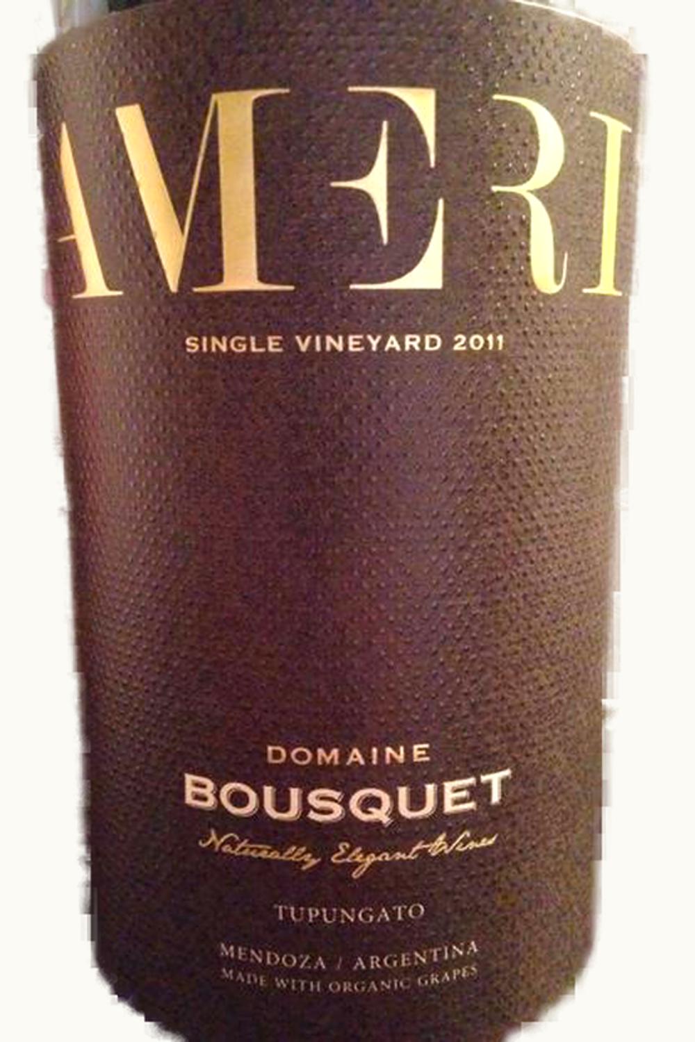 Domaine Bosquet Domaine Bosquet Amer Single Red Tupungato Uco Valley Mendoza, 2011