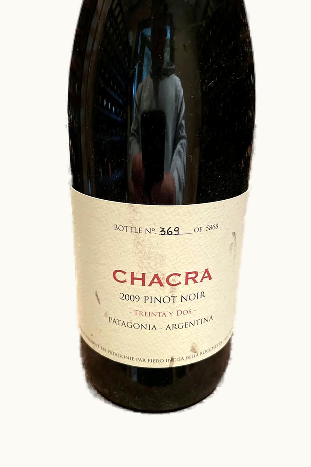 Chacra Chacra Treinta y Dos Pinot Noir Río Negro Patagonia, 2009