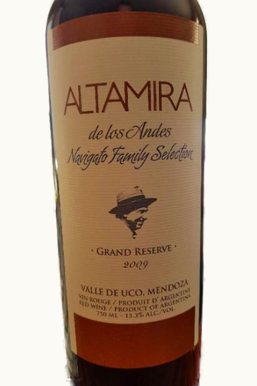 Altamira Altamira Navigator Family Select Grand Reserve Uco Valley Mendoza, 2009