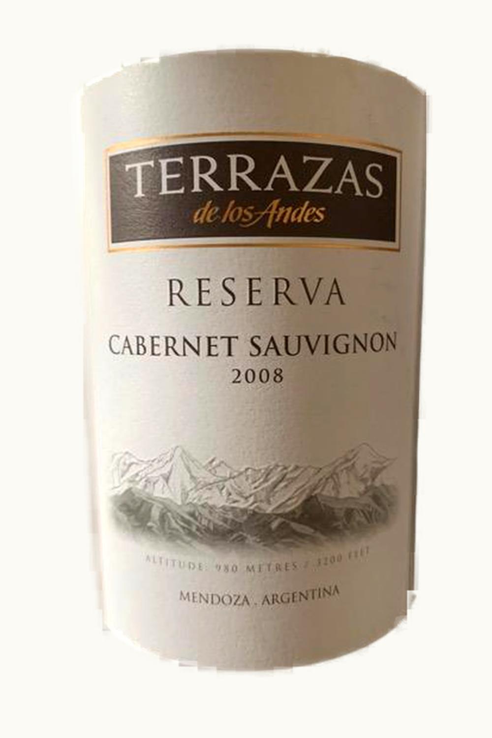 Terrazas de los Andes Terrazas de los Andes Reserve Cabernet Sauvignon Mendoza Argentina, 2008