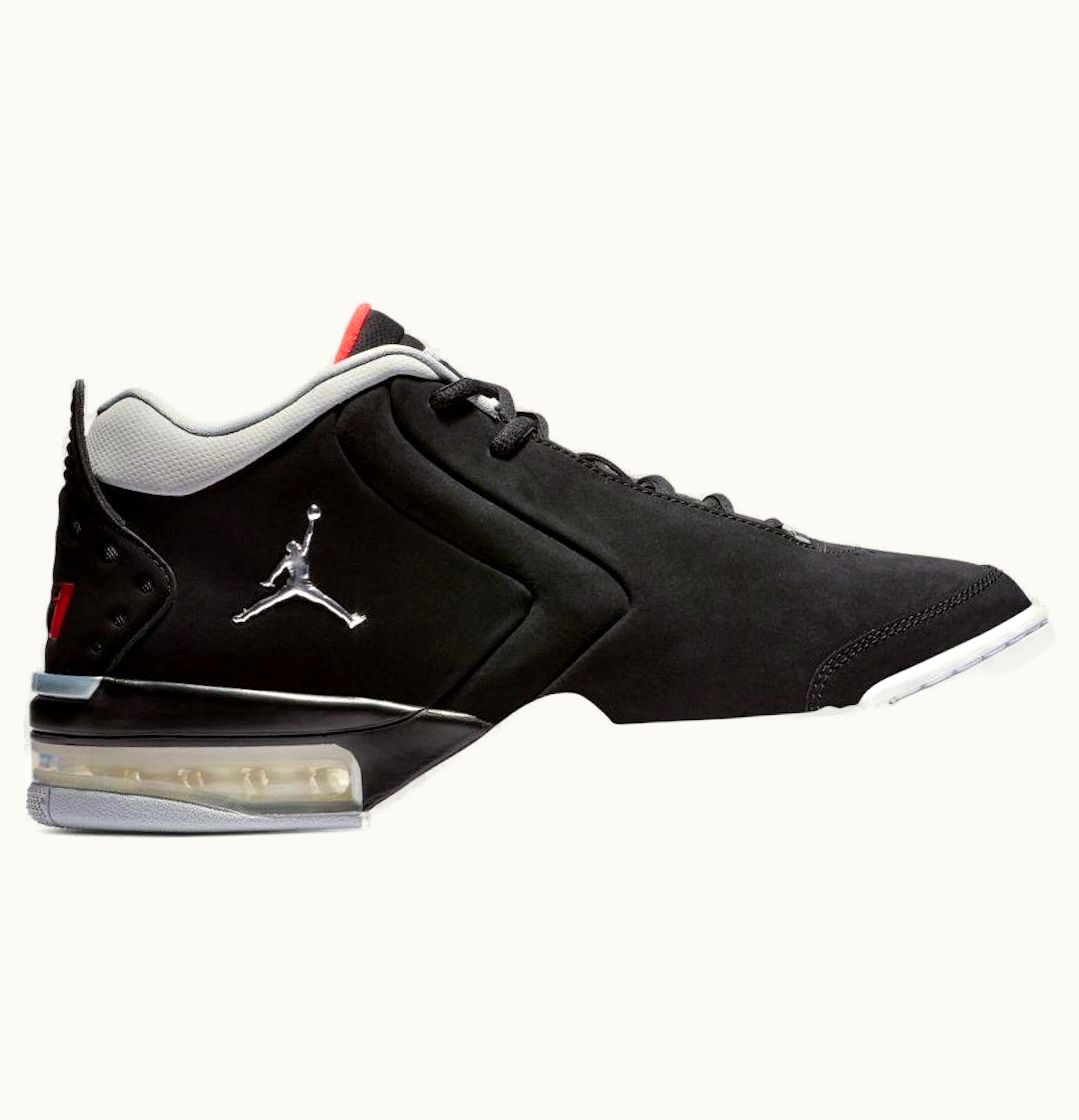 Jordan Big Fund Black Metallic Silver White University Red