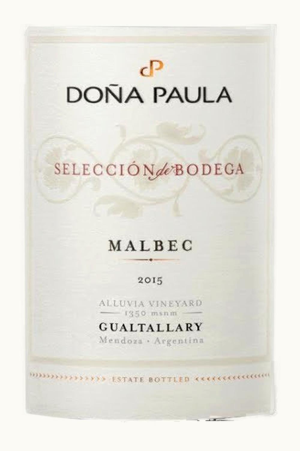 Doña Paula Doña Paula Selección de Bodega Malbec Gualtallary Tupungato Uco Valley Mendoza Argentina, 2006