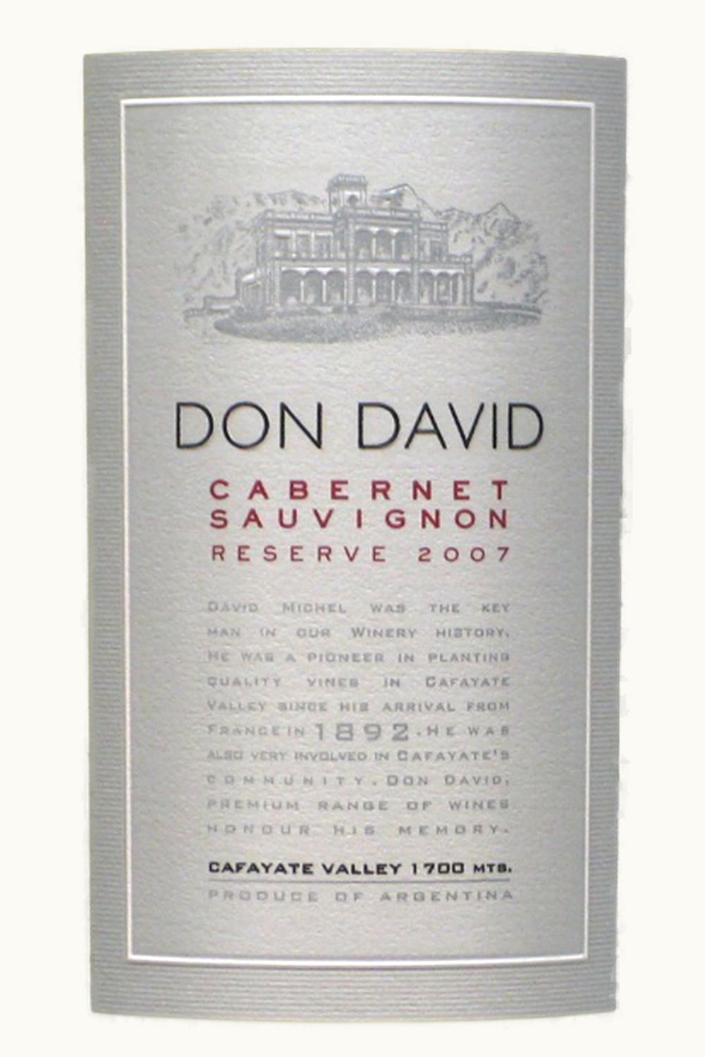 Michel Torino El Esteco Don David Cabernet Sauvignon Reserva Cafayate Valley Salta Argentina, 2005