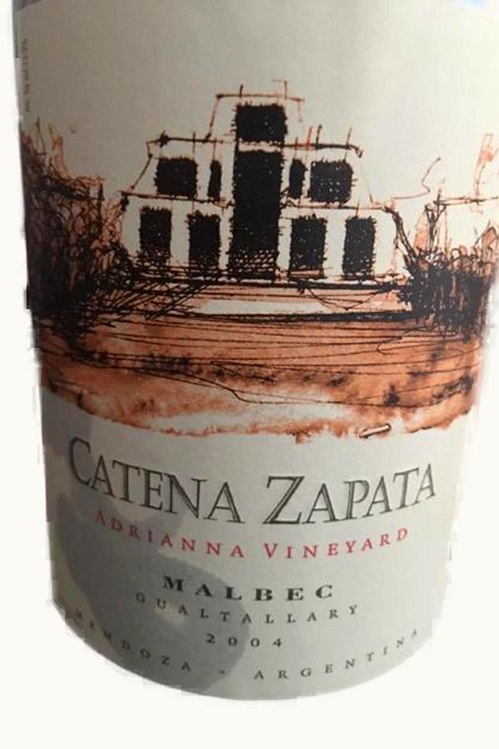 Catena Zapata Adrianna Malbec Gualtallary Tupungato Uco Valley Mendoza Argentina, 2004