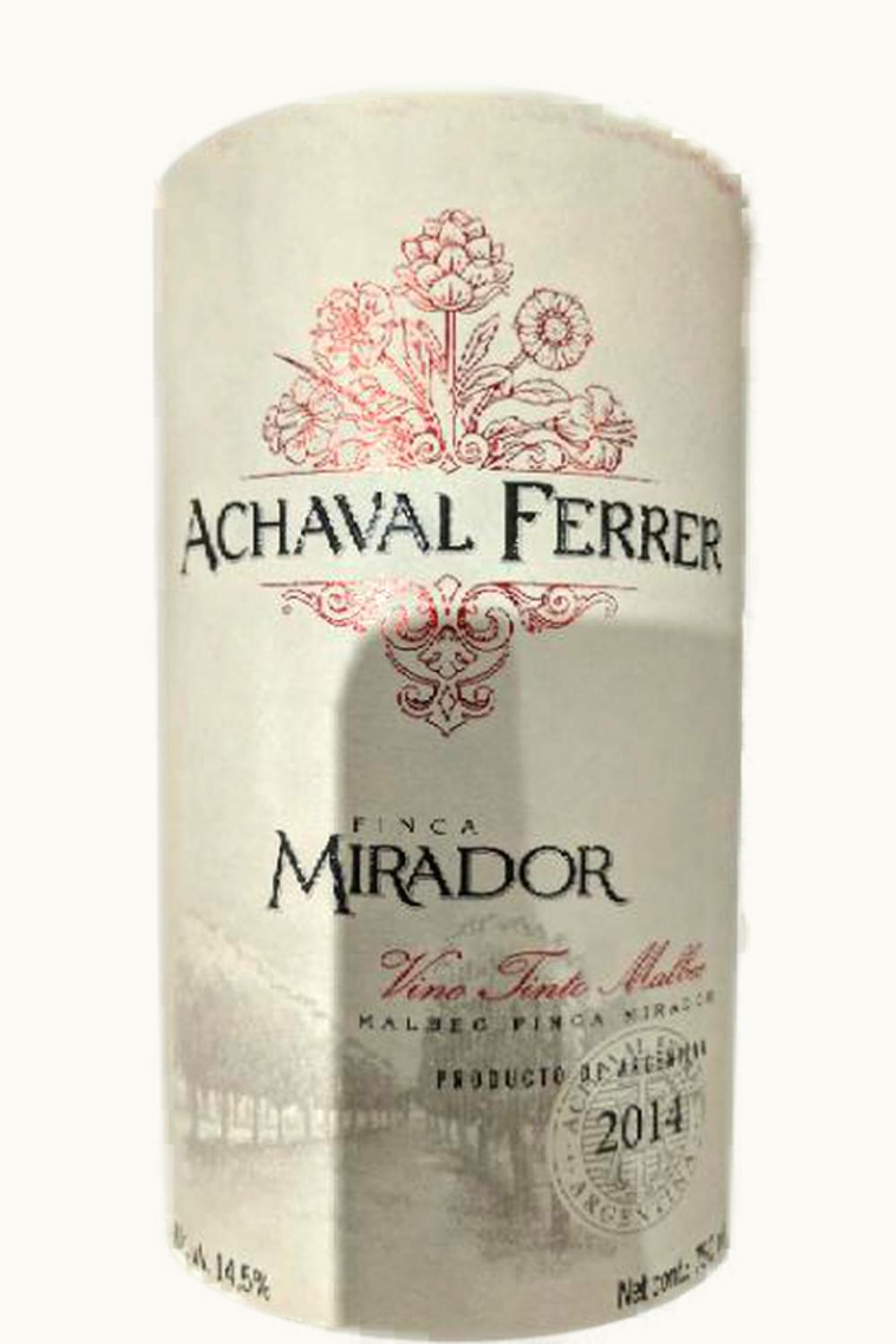 Achaval Ferrer Finca Mirador Malbec Maipú Mendoza Argentina, 2004