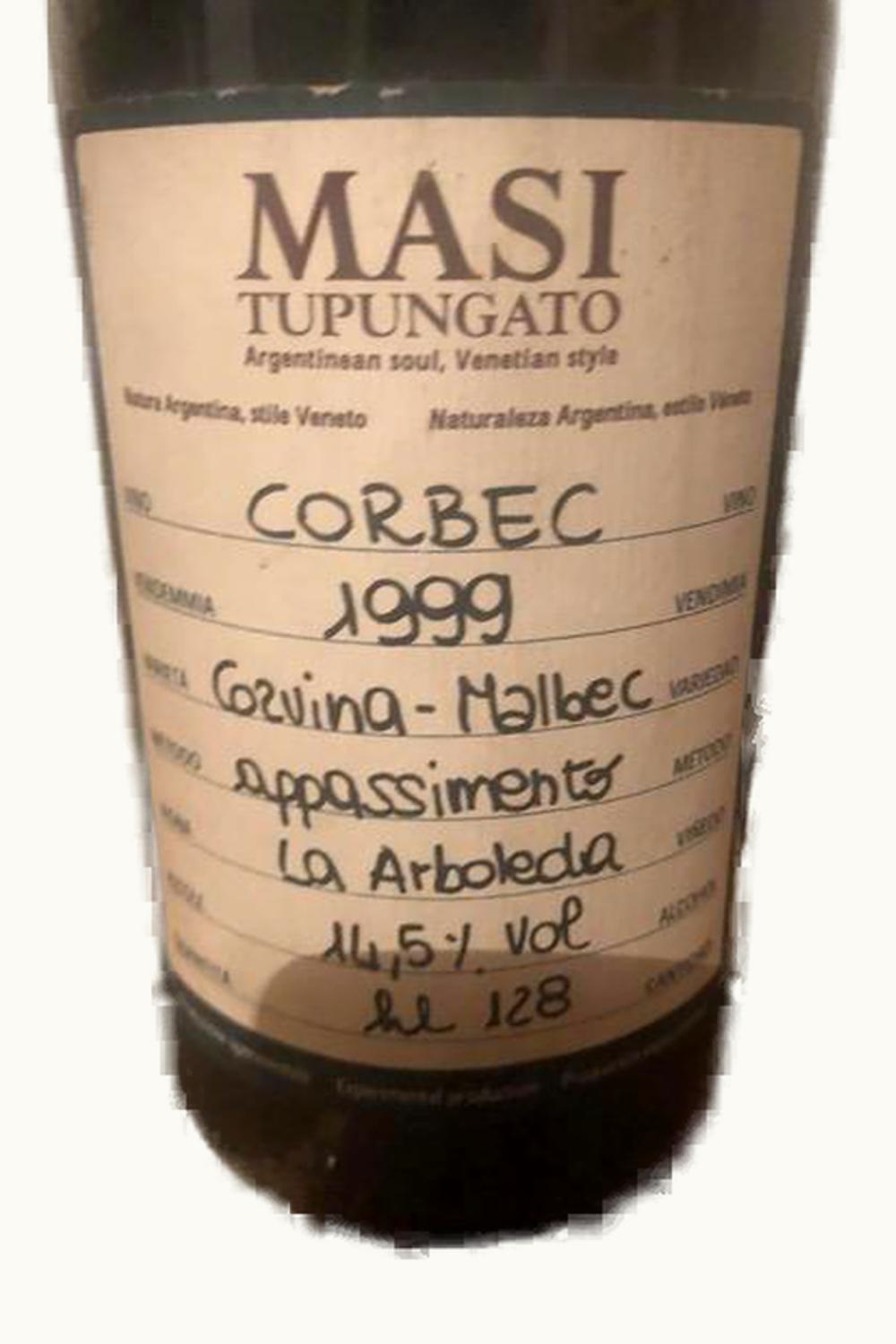 Masi Tupungato Corbec Appassimento Uco Valley Mendoza Argentina, 1999