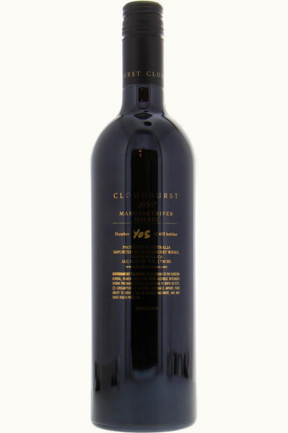 Cloudburst Cloudburst Malbec Margaret River Western Australia, 2017