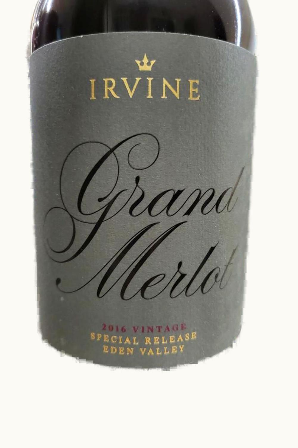 Irvine Irvine Grand Merlot Eden Valley Barossa South Australia, 2016