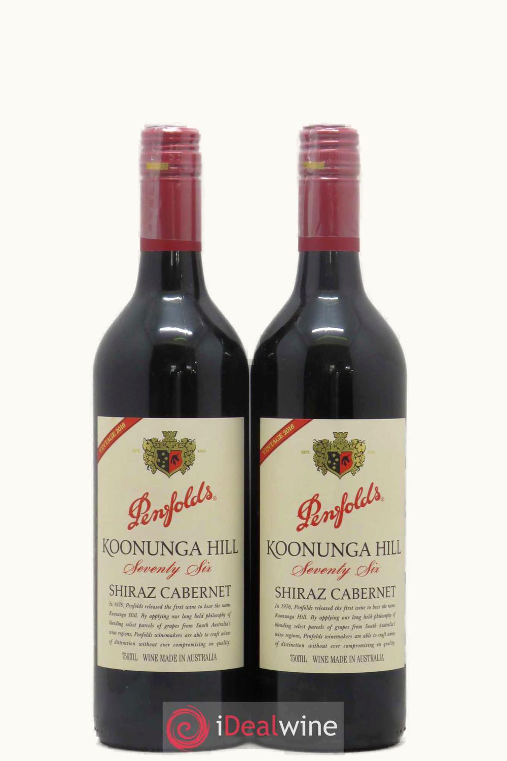 Penfolds Penfolds Koonunga Hill 70 Six Shiraz Cabernet South Australia, 2016