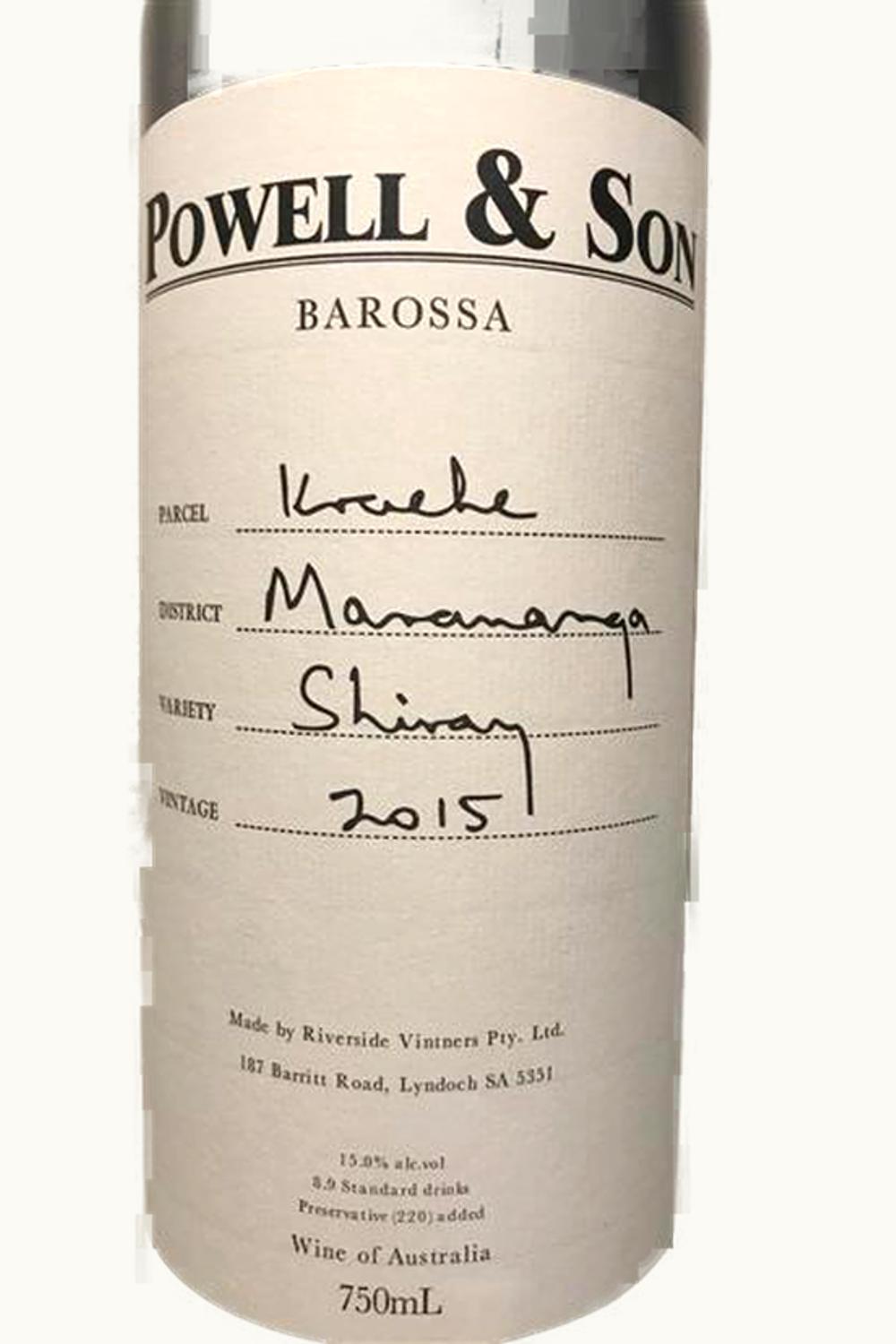 Powell & Son Powell & Son Kraehe Marananga Shiraz Barossa South Australia, 2015