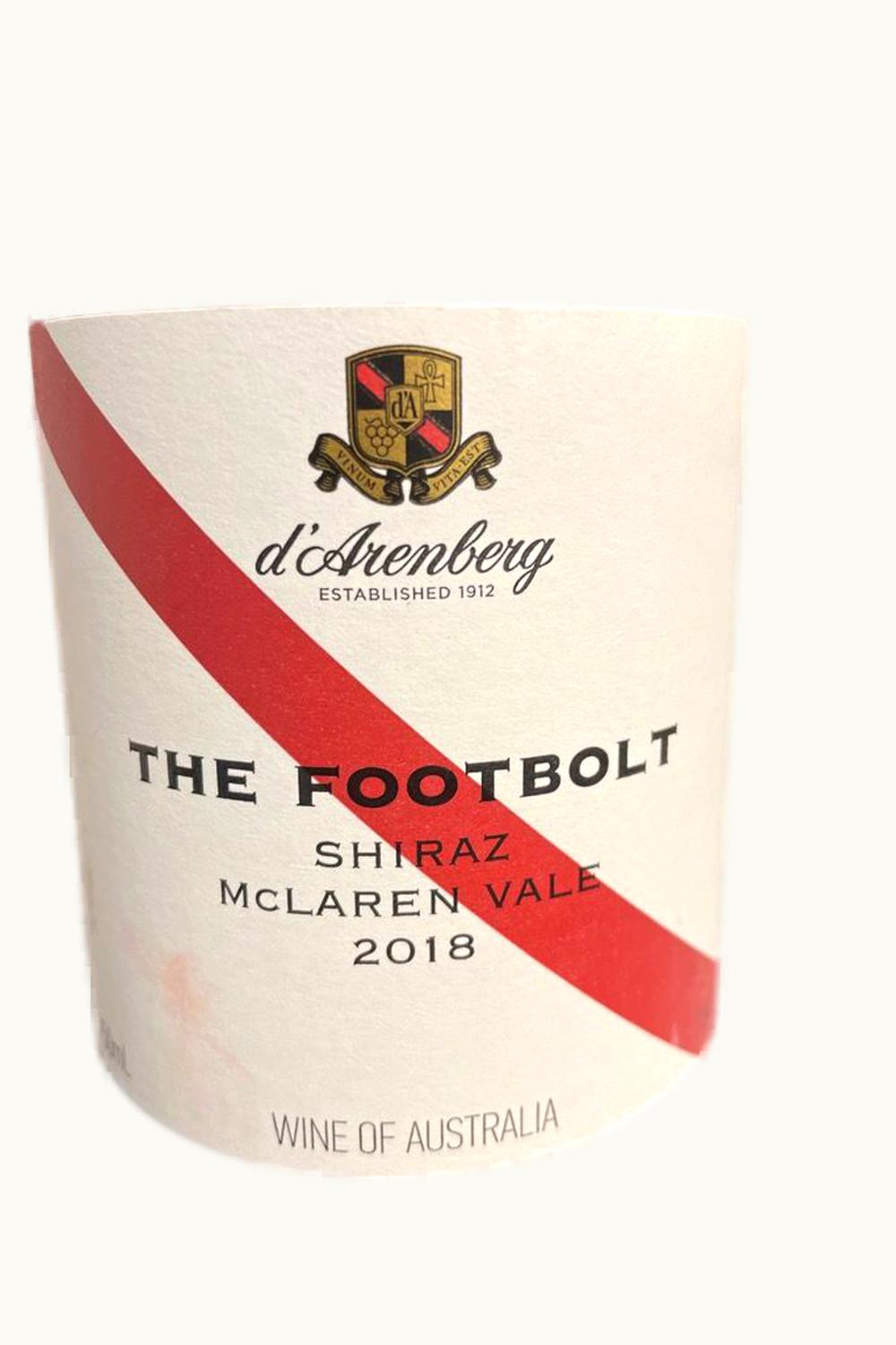 d'Arenberg d'Arenberg The Footbolt Shiraz McLaren Vale South Australia, 2014