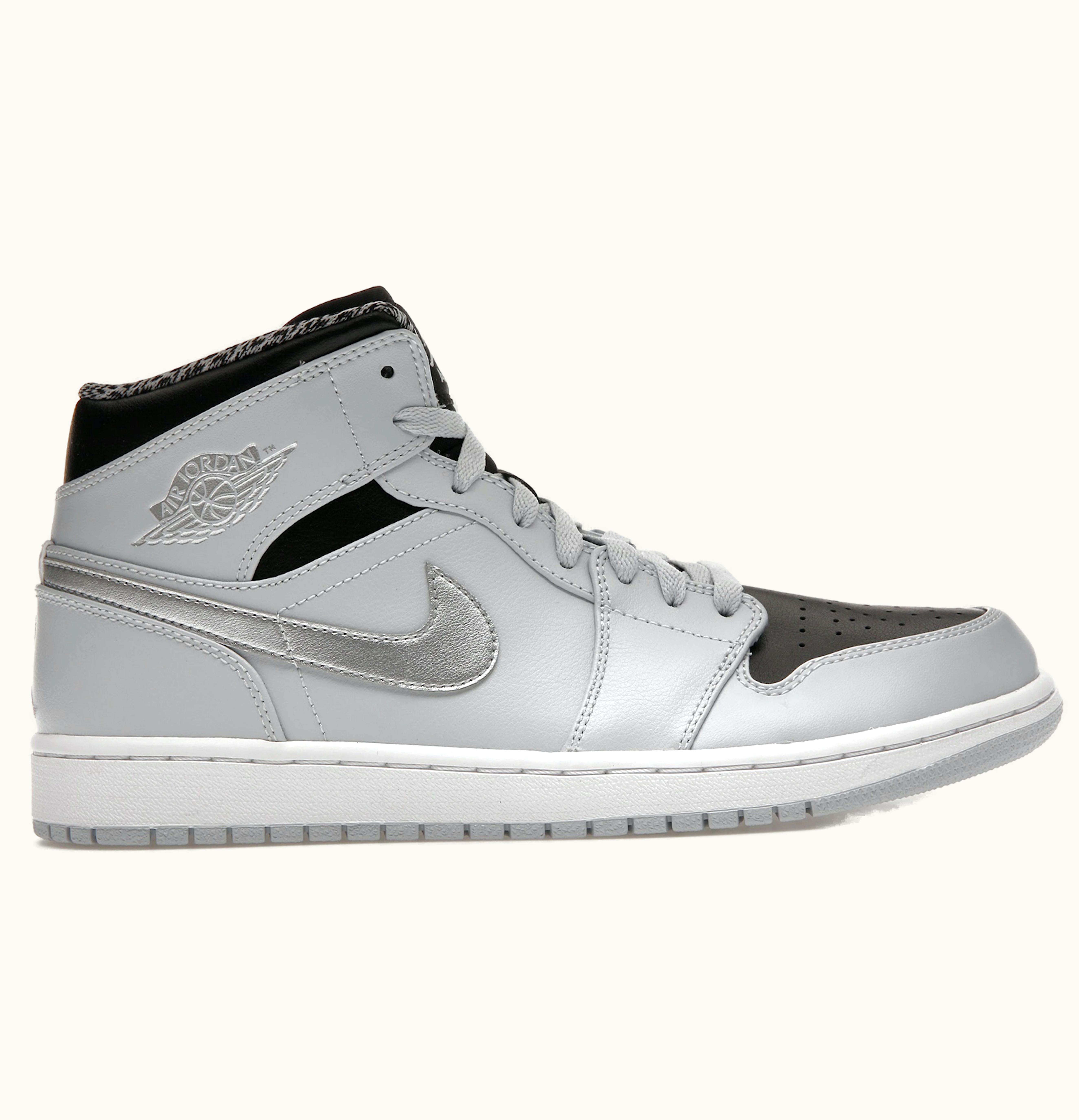 Jordan Air Jordan 1 Mid Pure Platinum Metallic Silver