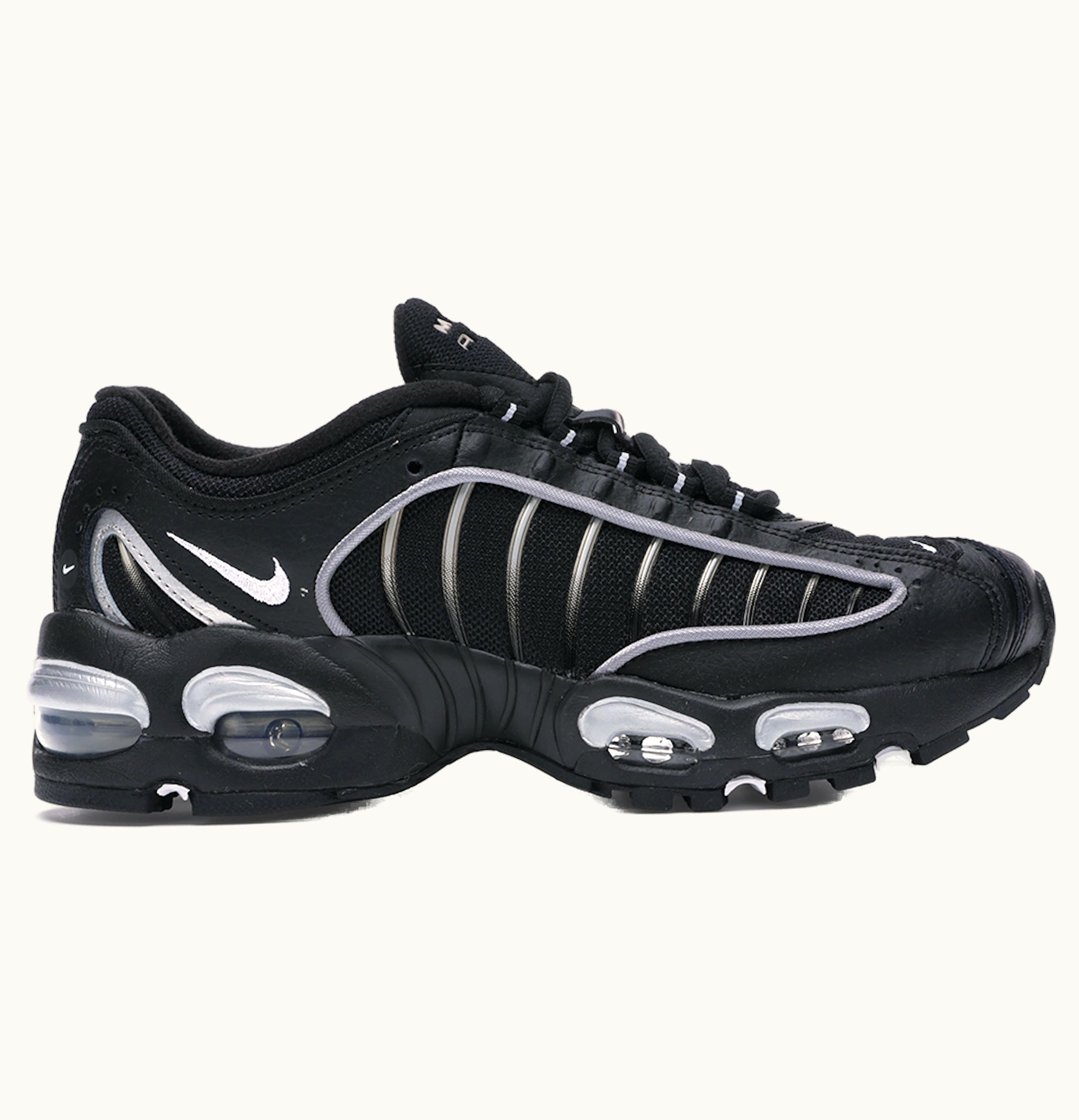Nike Nike Air Max Tailwind 4 Black Metallic Silver GS