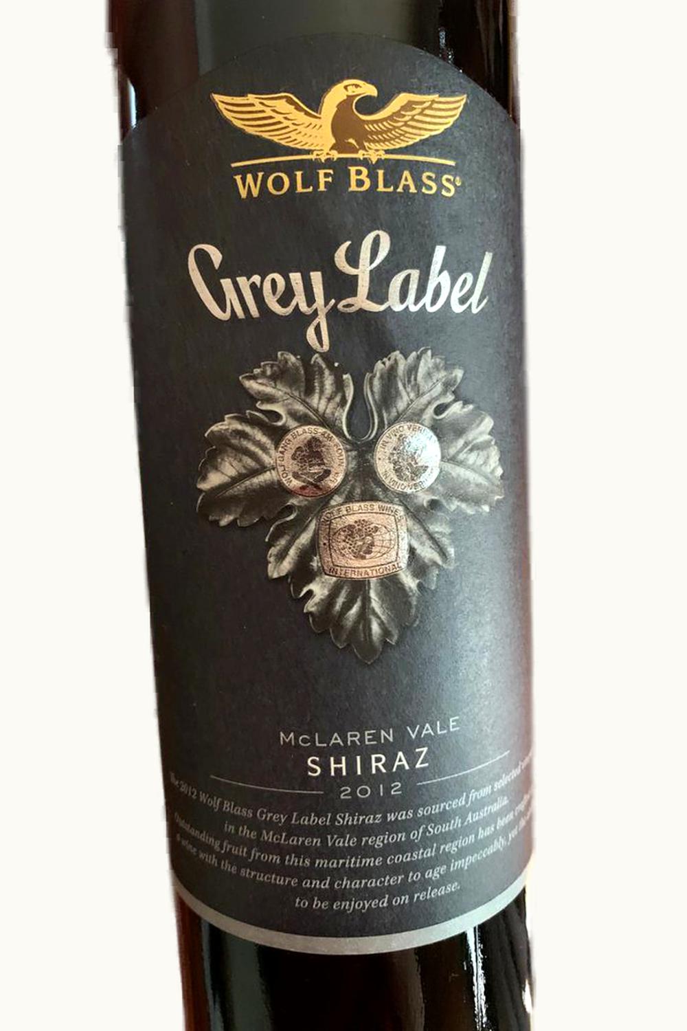 Wolf Blass Wolf Blass Grey Label Shiraz McLaren Vale South Australia, 2012