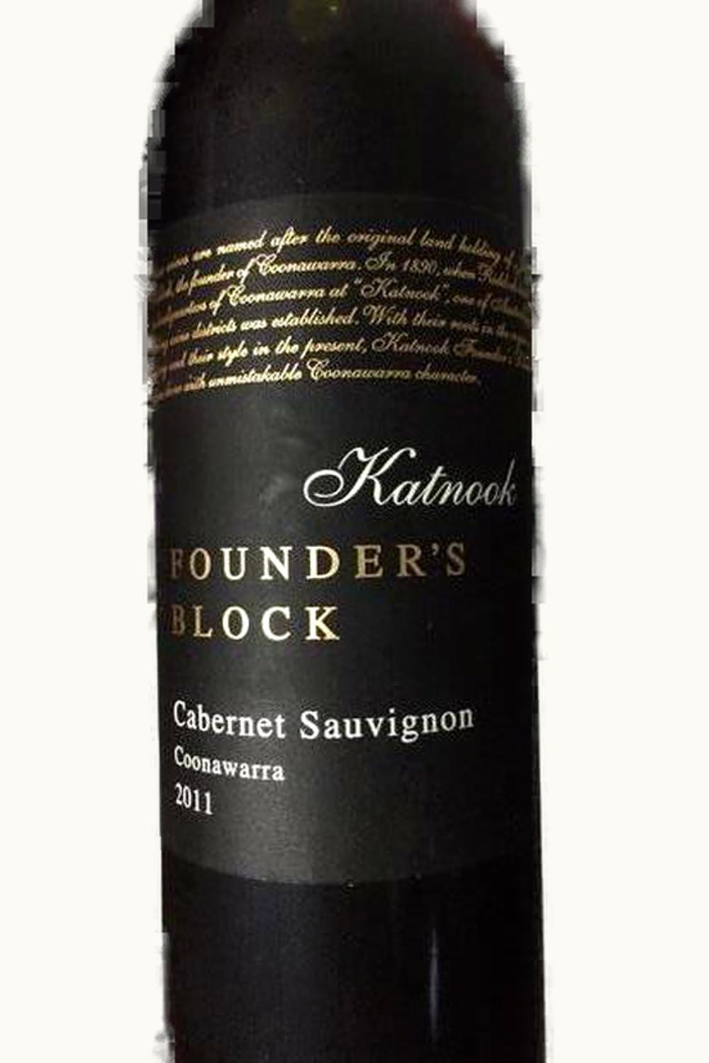 Katnook Estate Katnook Estate Founders Block Cabernet Sauvignon Coonawarra South Australia, 2011