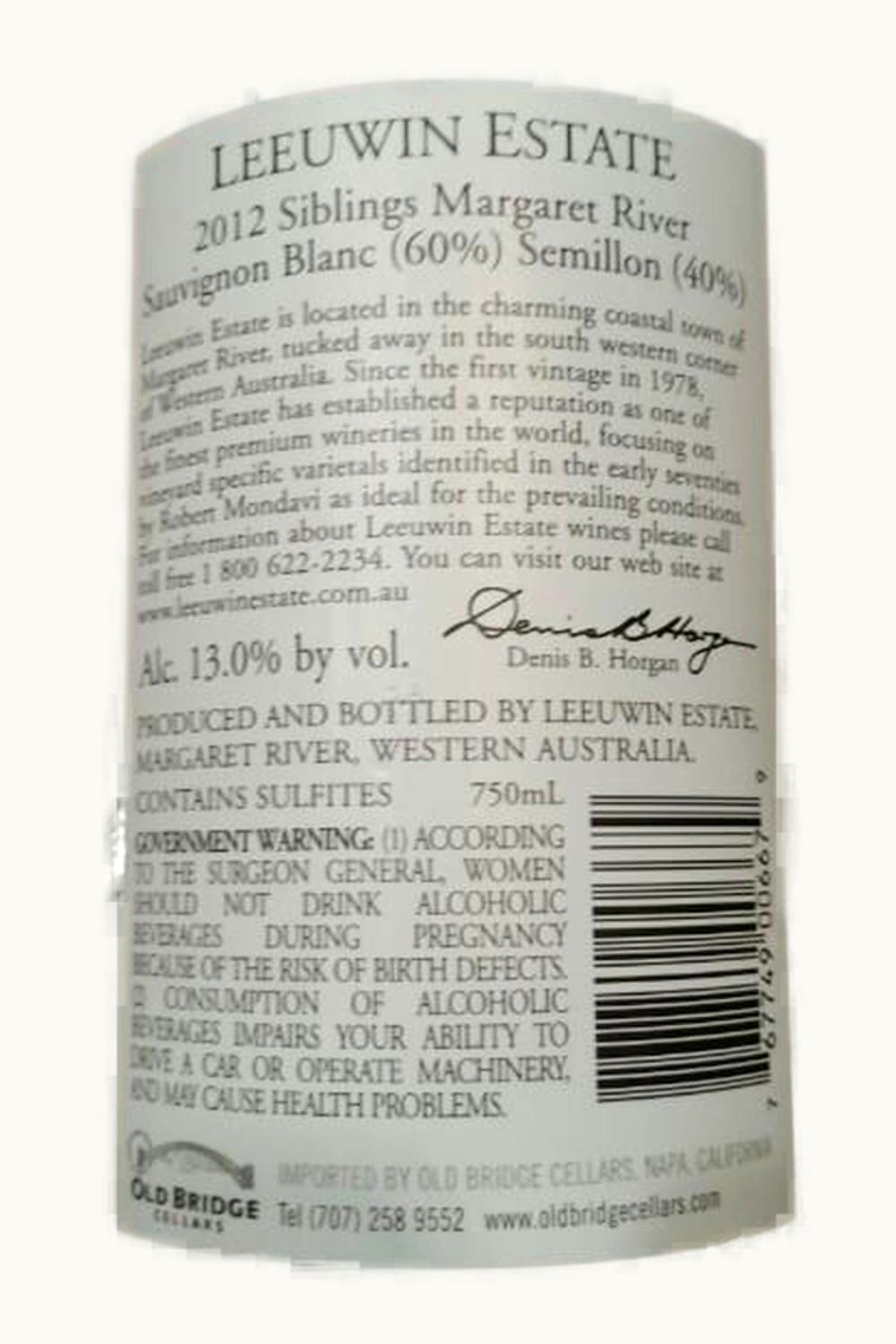Leeuwin Estate Leeuwin Estate Siblings Sauvignon Blanc Margaret River Western Australia, 2011
