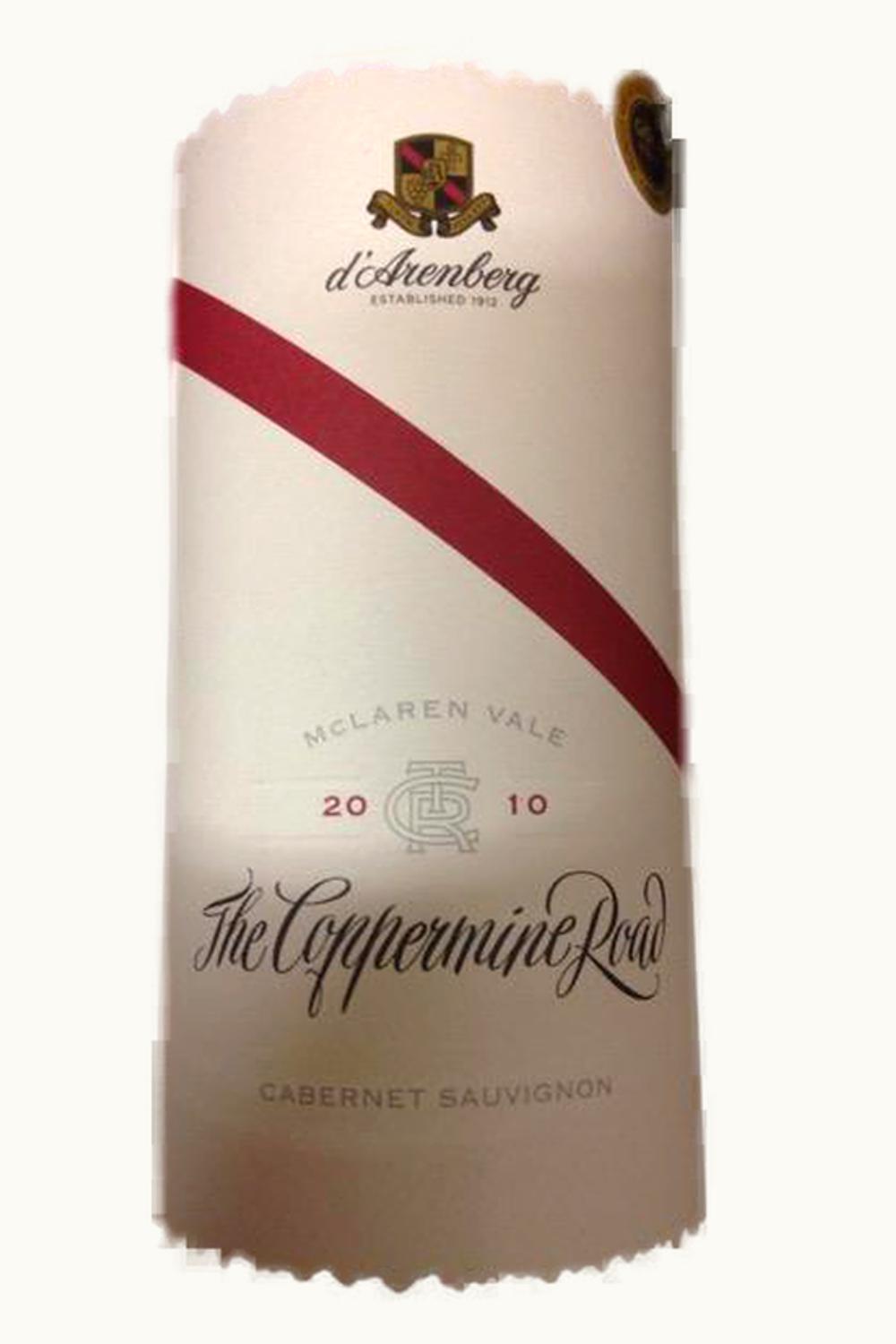 d'Arenberg d'Arenberg The Coppermine Road Cabernet Sauvignon McLaren Vale South Australia, 2010
