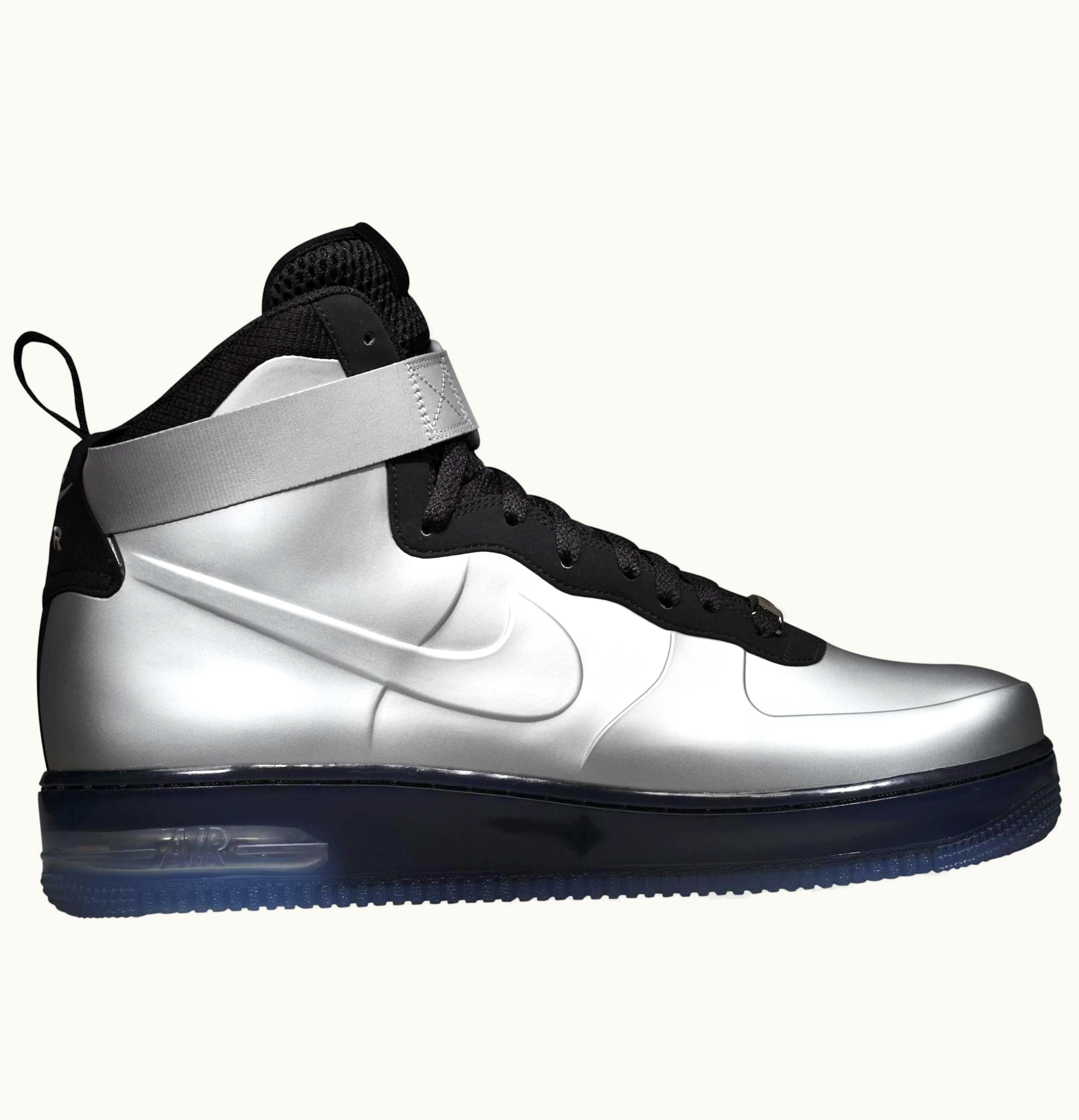 Nike Nike Air Force 1 High Foamposite Silver
