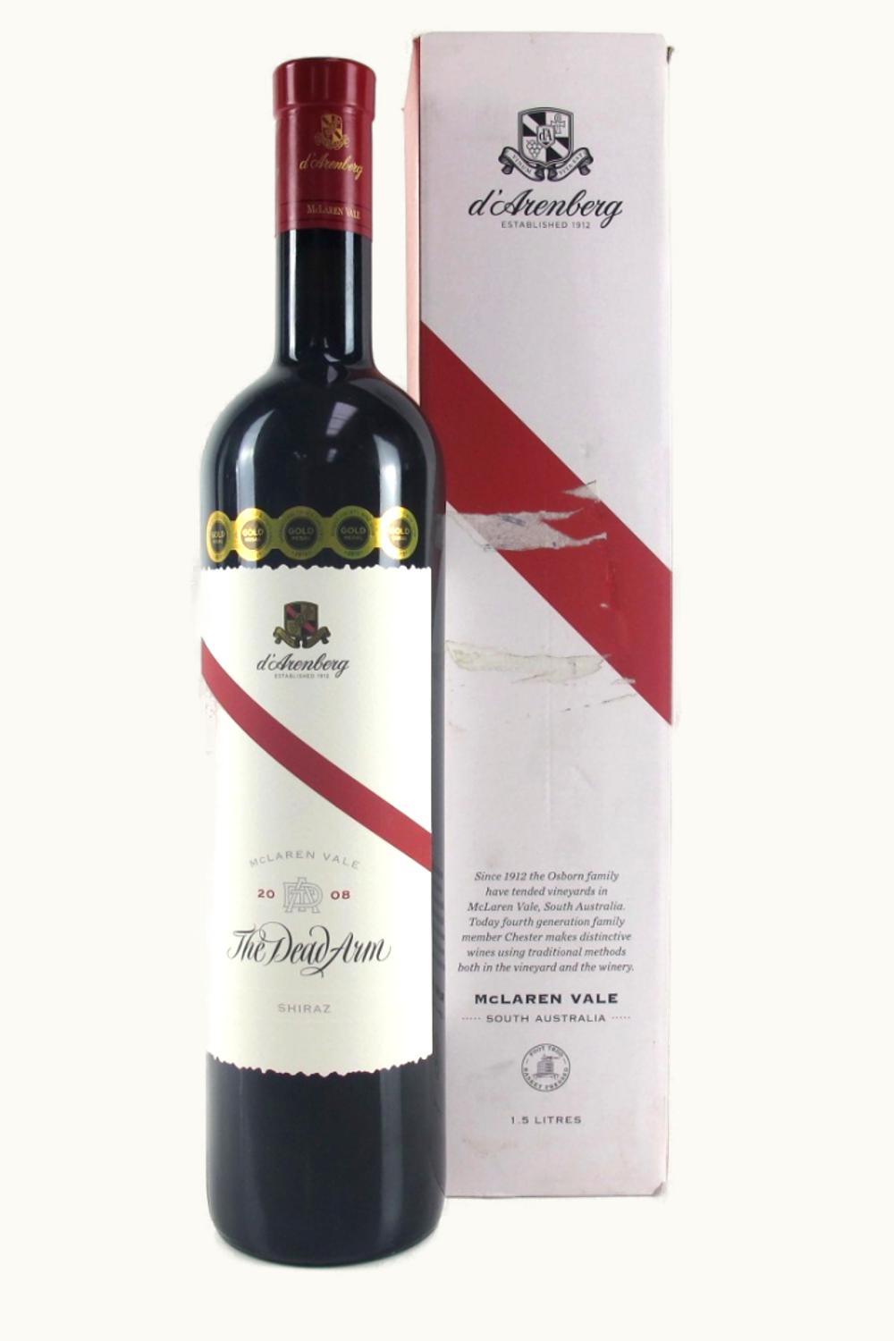 d'Arenberg d'Arenberg The Dead Arm Shiraz McLaren Vale South Australia, 2008