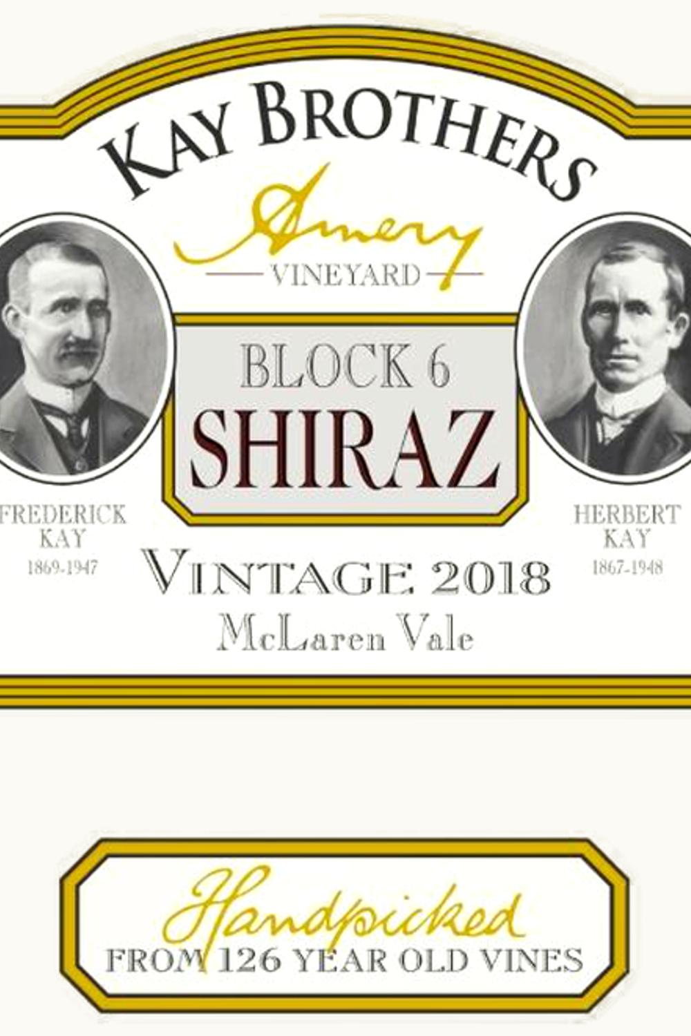 Kay Brothers Kay Brothers Amery Block Six Shiraz McLaren Vale South Australia, 2008