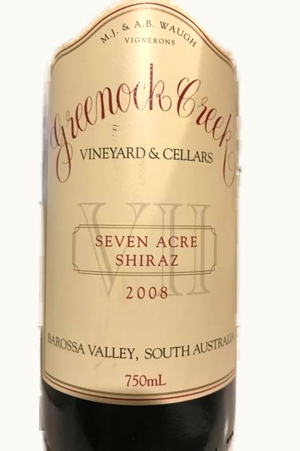 Greenock Creek Greenock Creek Seven Acres Shiraz Barossa Valley South Australia, 2008